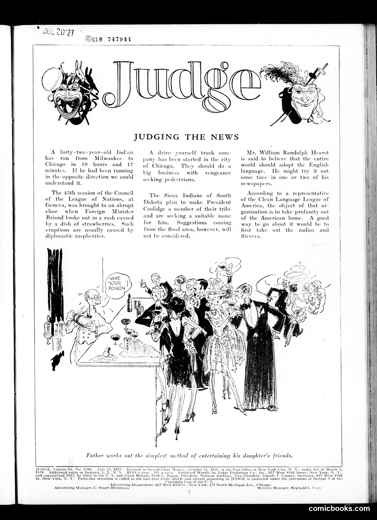 Judge — July 23, 1927 — page 3 of 36