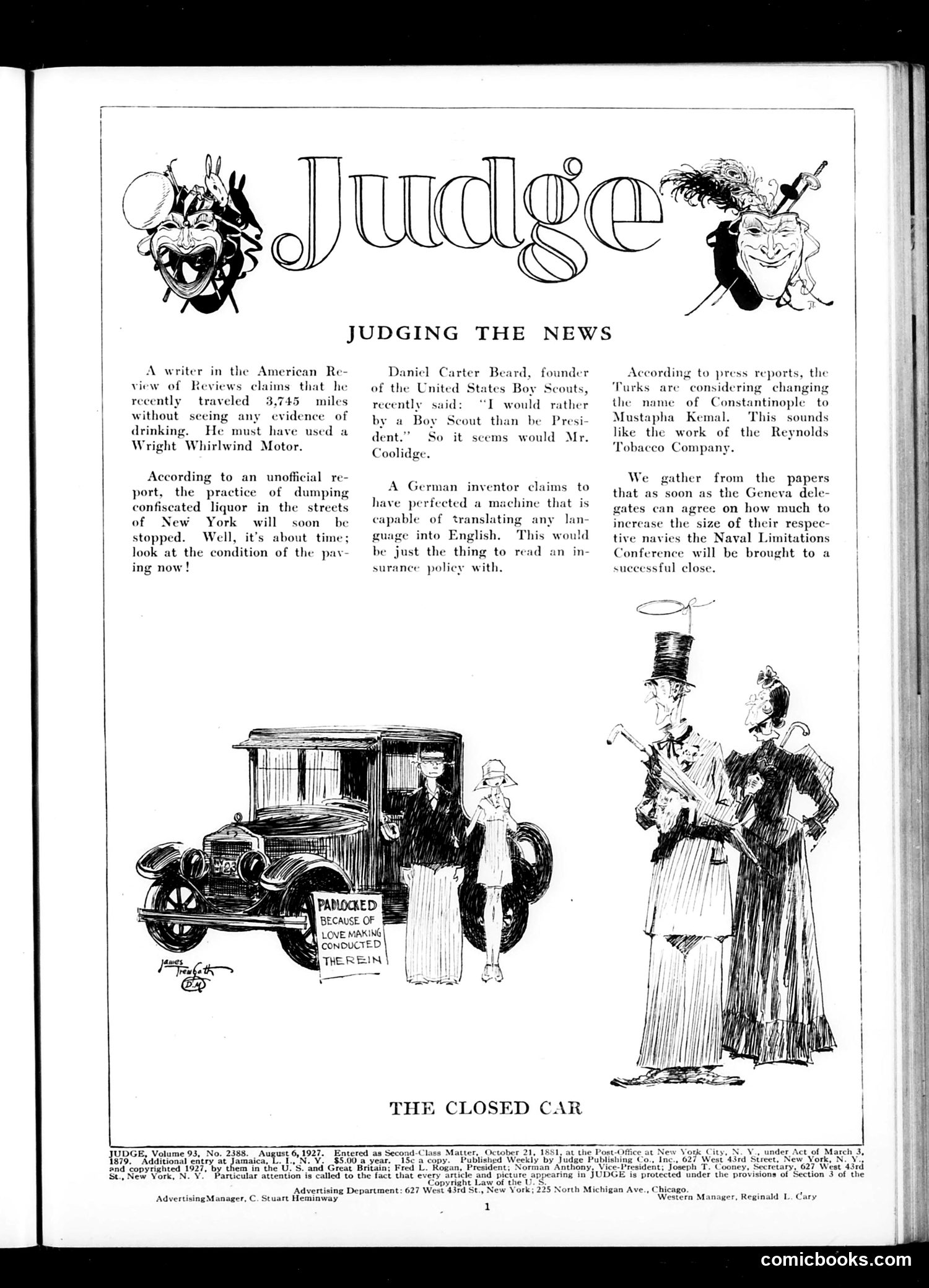 Judge — August 6, 1927 — page 3 of 36
