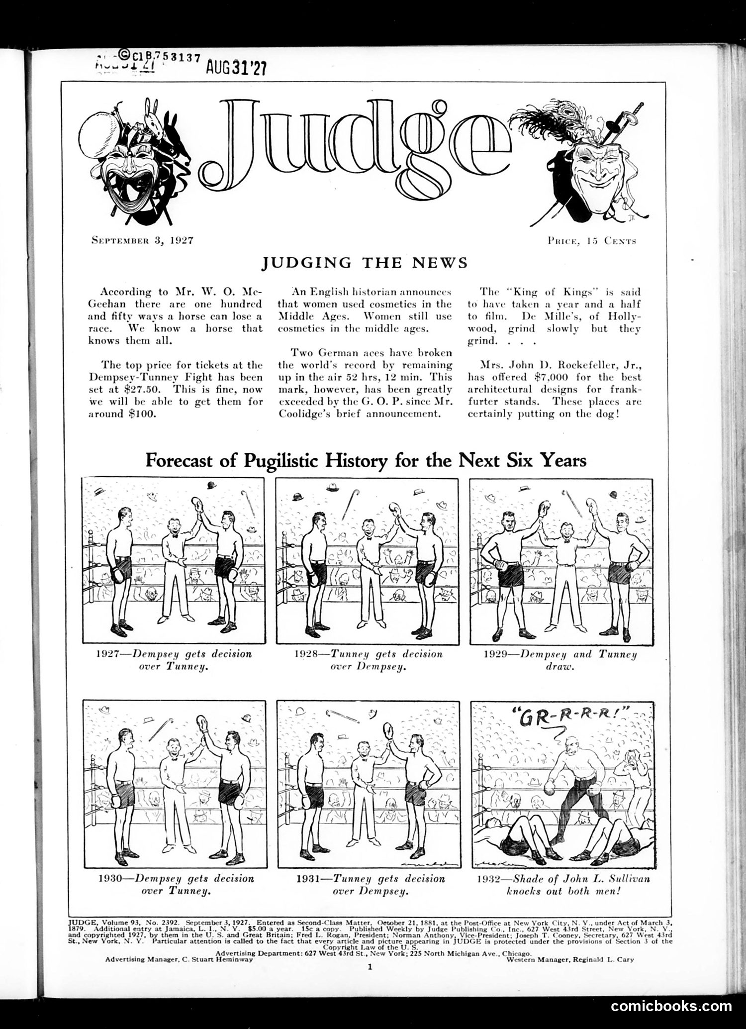 Judge — September 3, 1927 — page 3 of 36