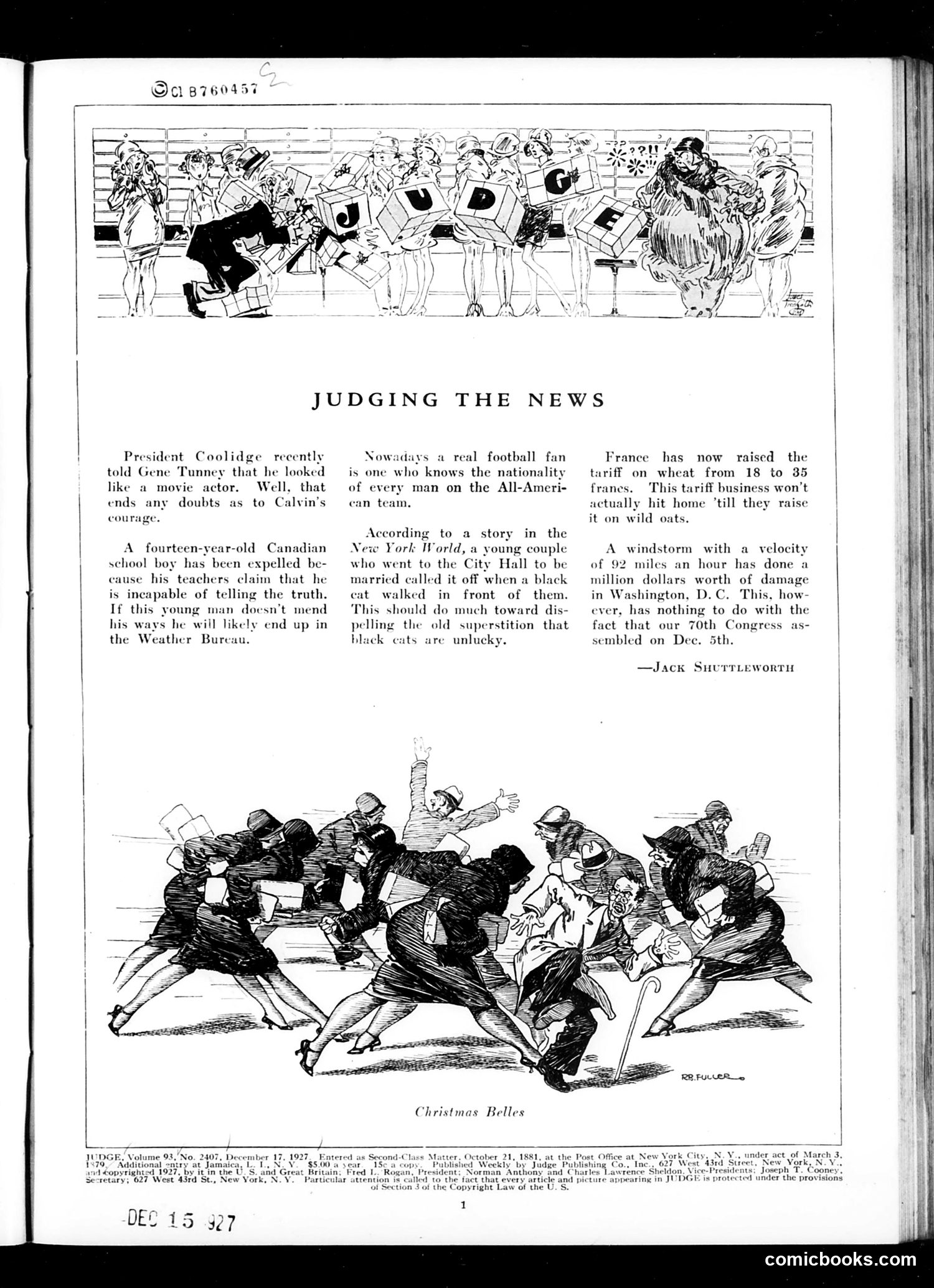 Judge — December 10, 1927 — page 3 of 36