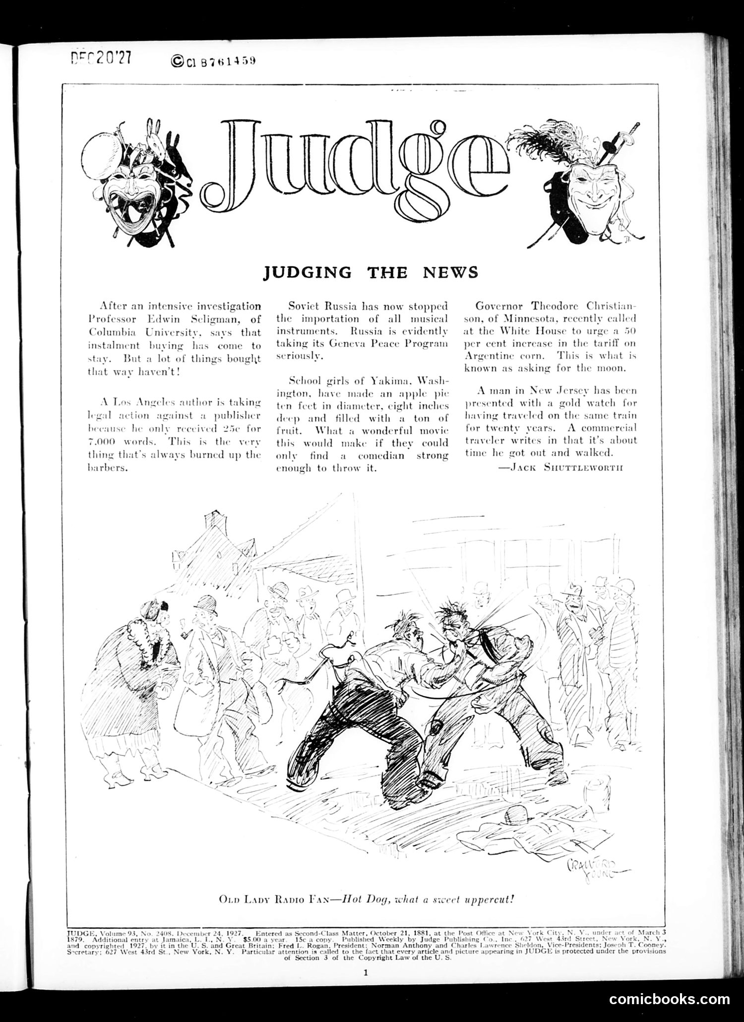 Judge — December 17, 1927 — page 3 of 36