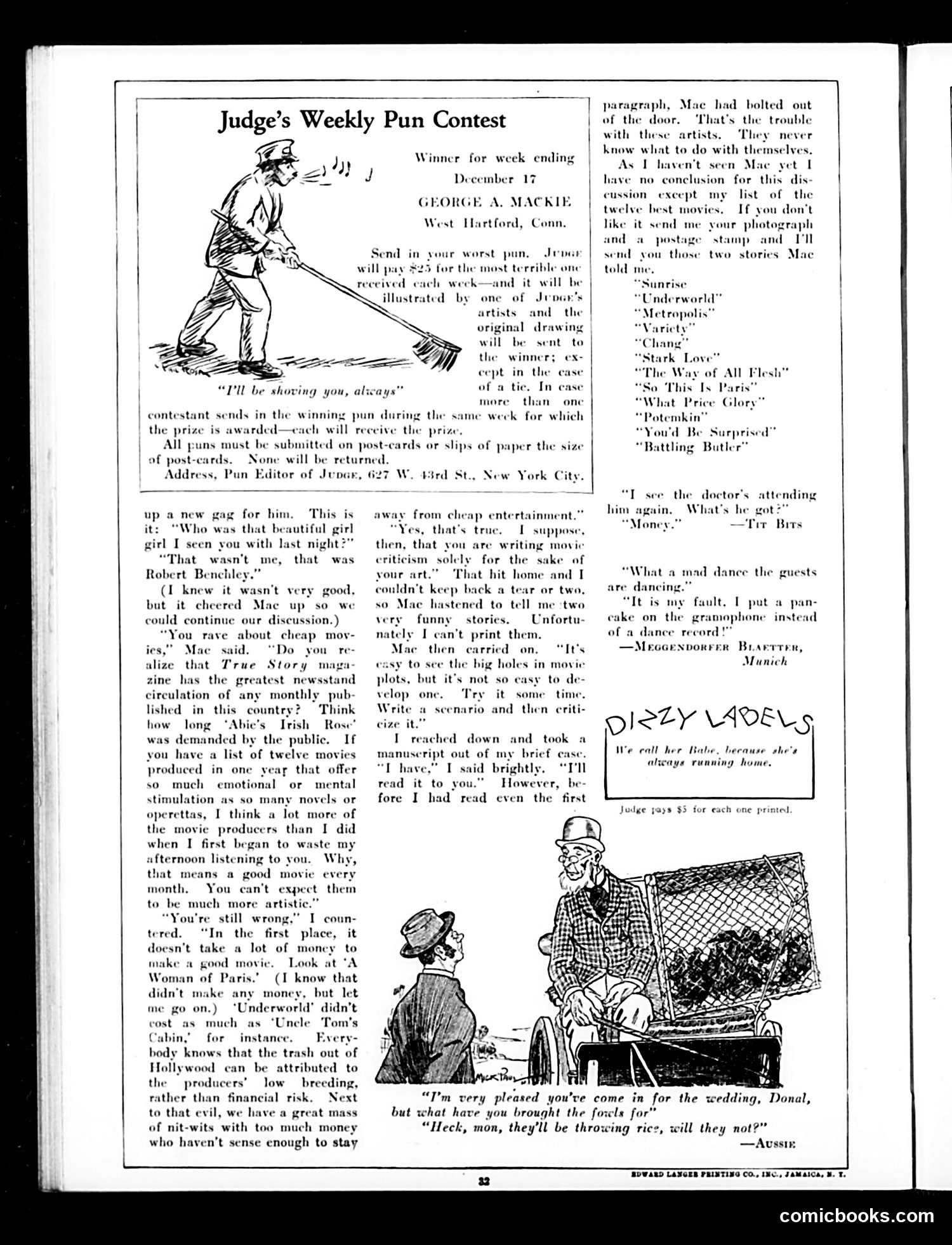 Judge — January 7, 1928 — page 34 of 36