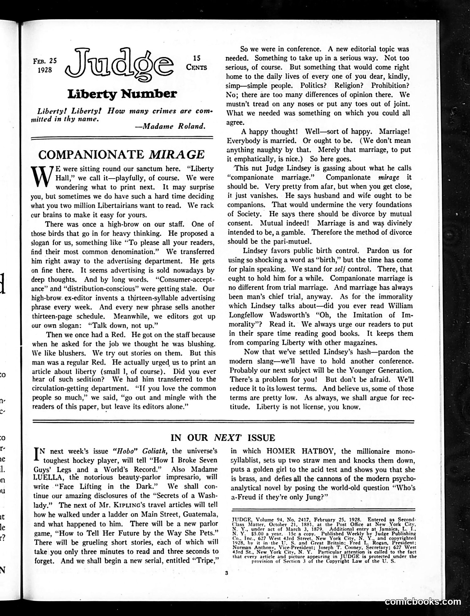 Judge — February 25, 1928 — page 5 of 36