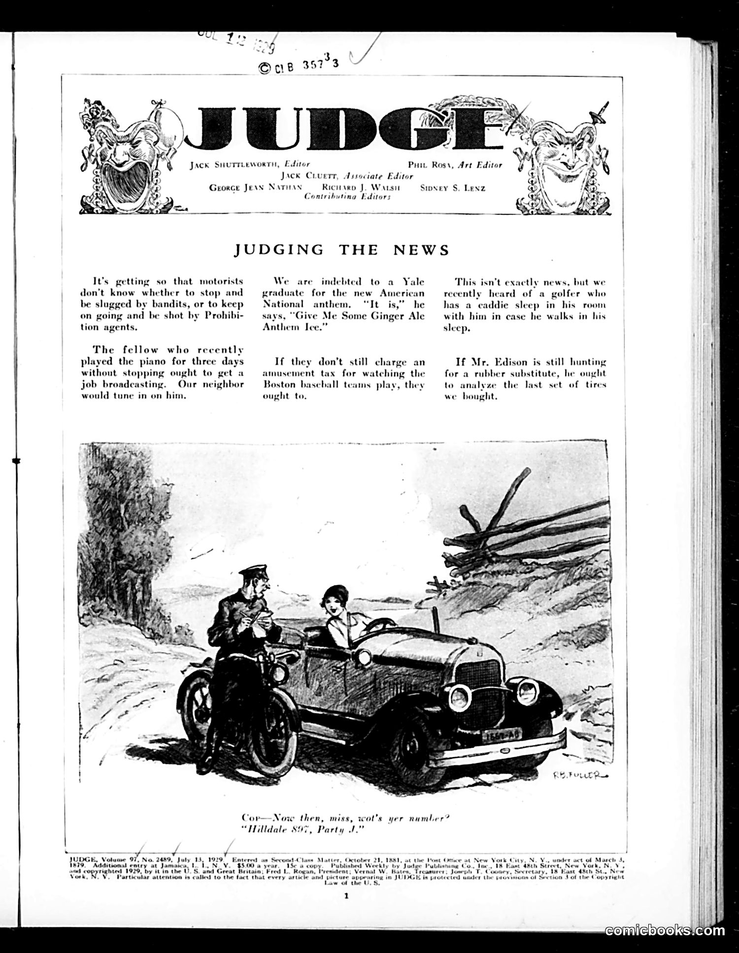 Judge — July 13, 1929 — page 3 of 36