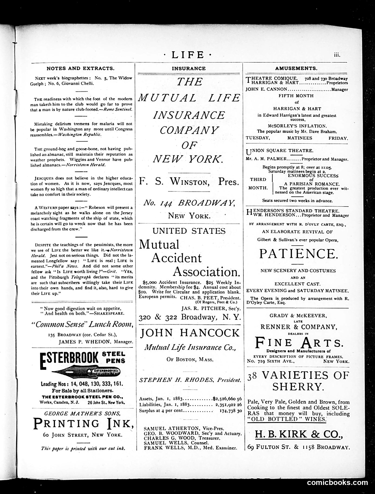 Life — March 29, 1883 — page 15 of 16