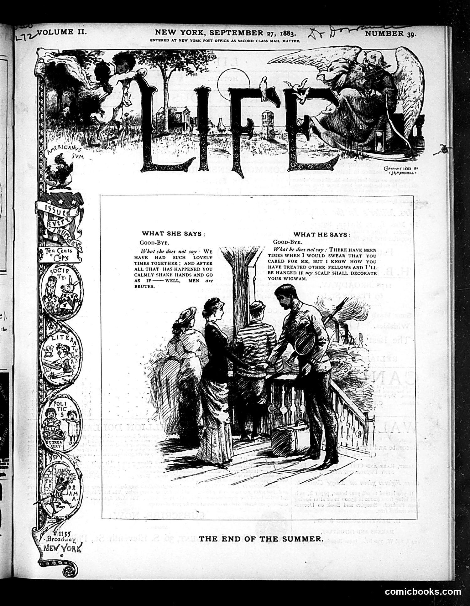 Life — September 27, 1883