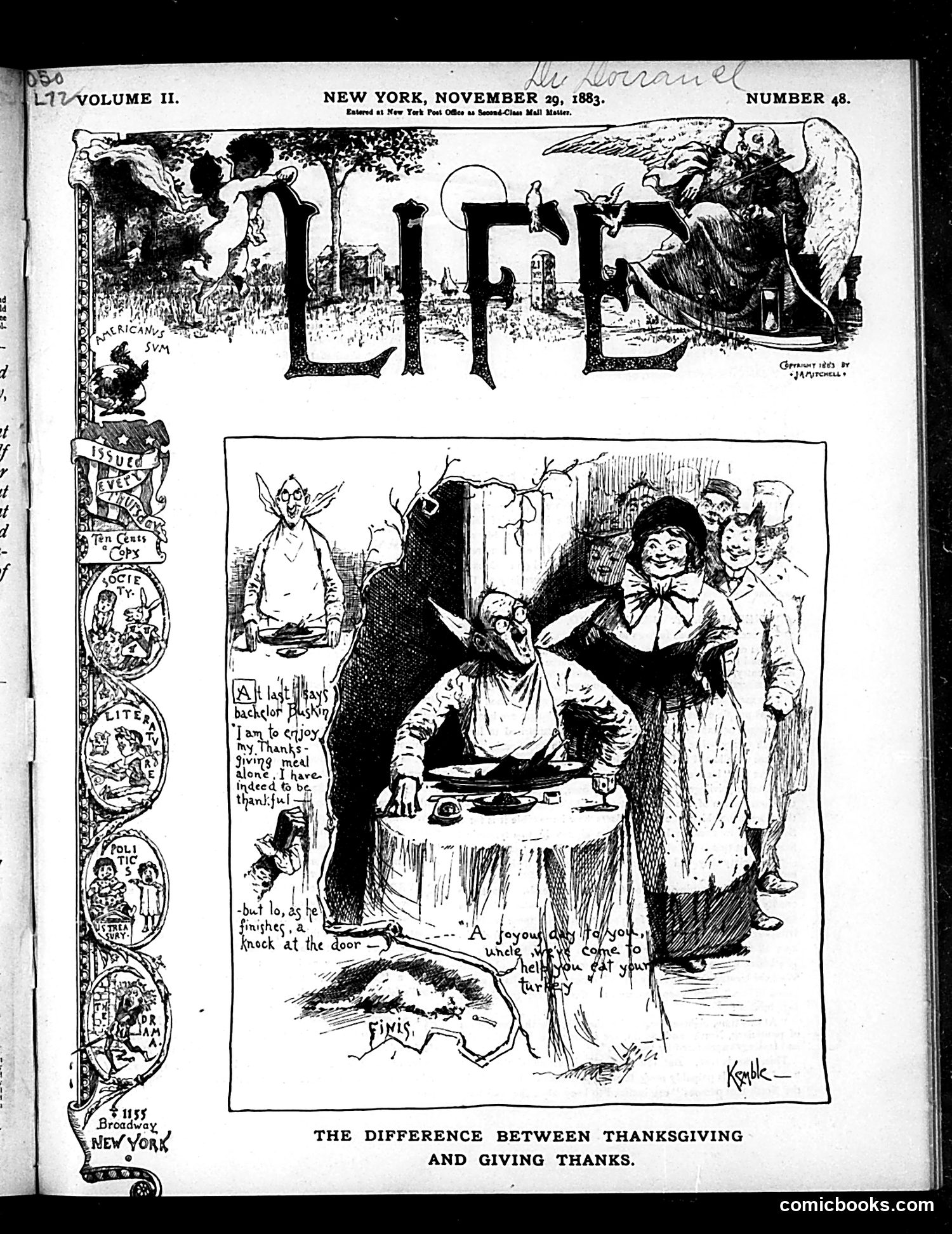 Life — November 29, 1883
