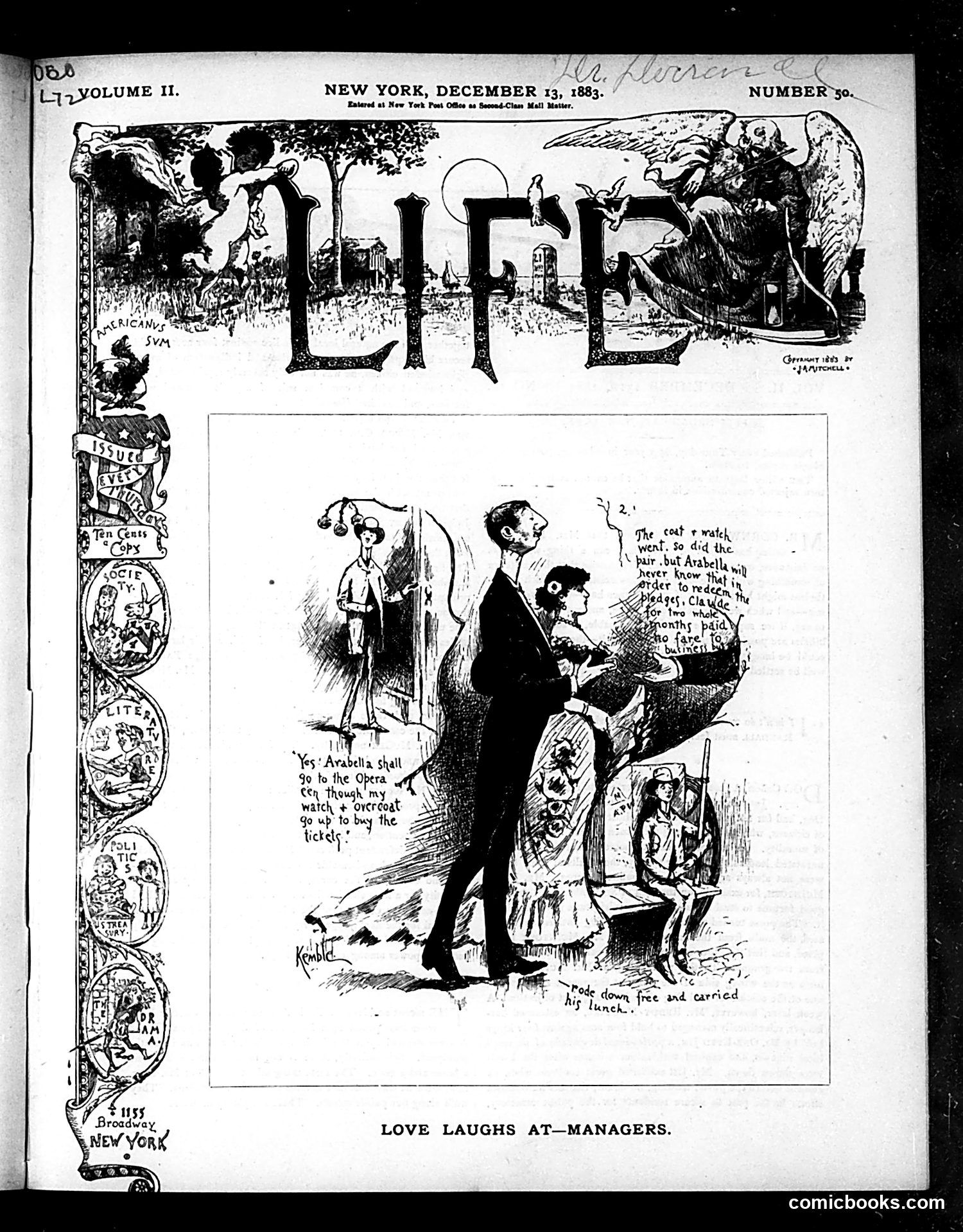 Life — December 13, 1883