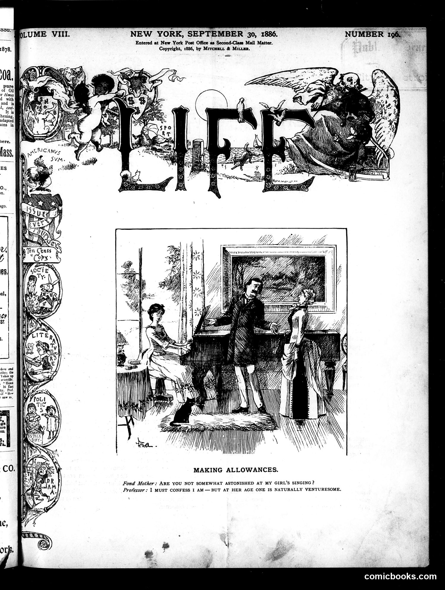 Life — September 30, 1886
