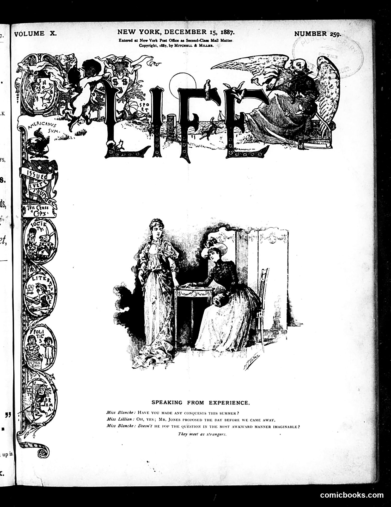 Life — December 15, 1887