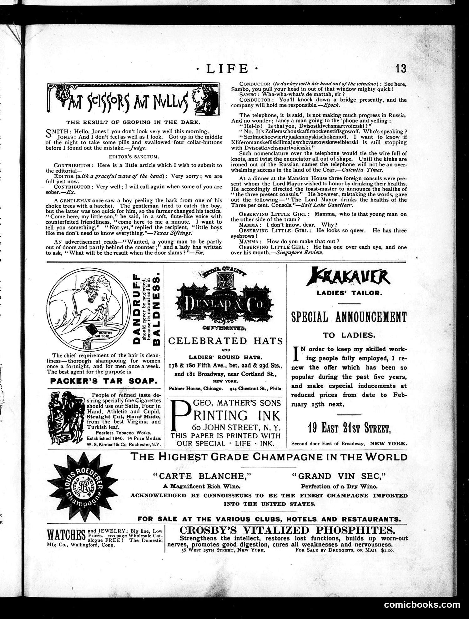 Life — January 5, 1888 — page 13 of 16