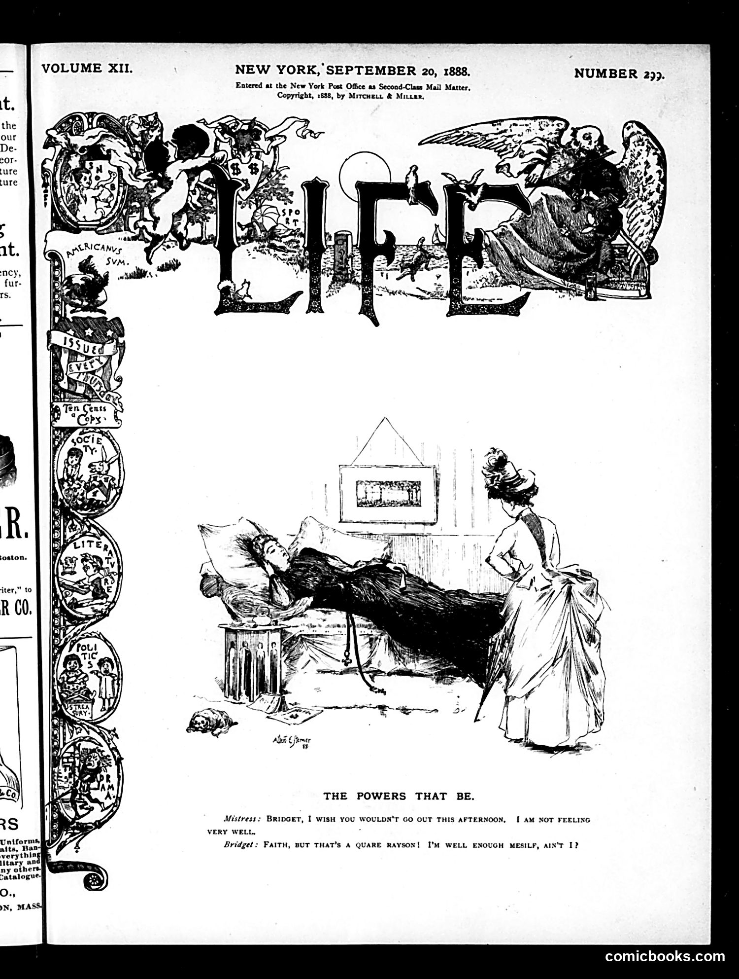Life — September 20, 1888