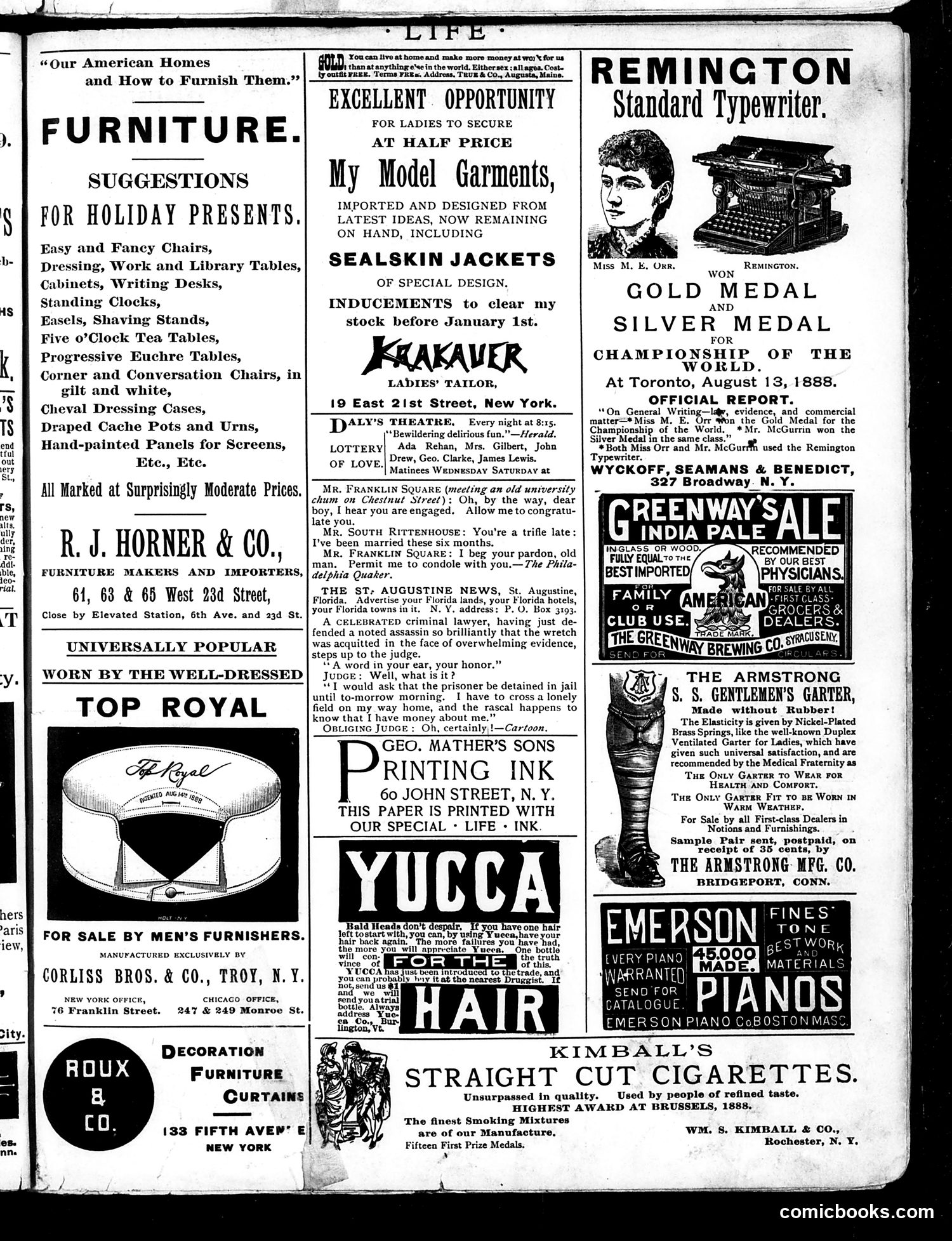 Life — January 3, 1889 — page 15 of 16