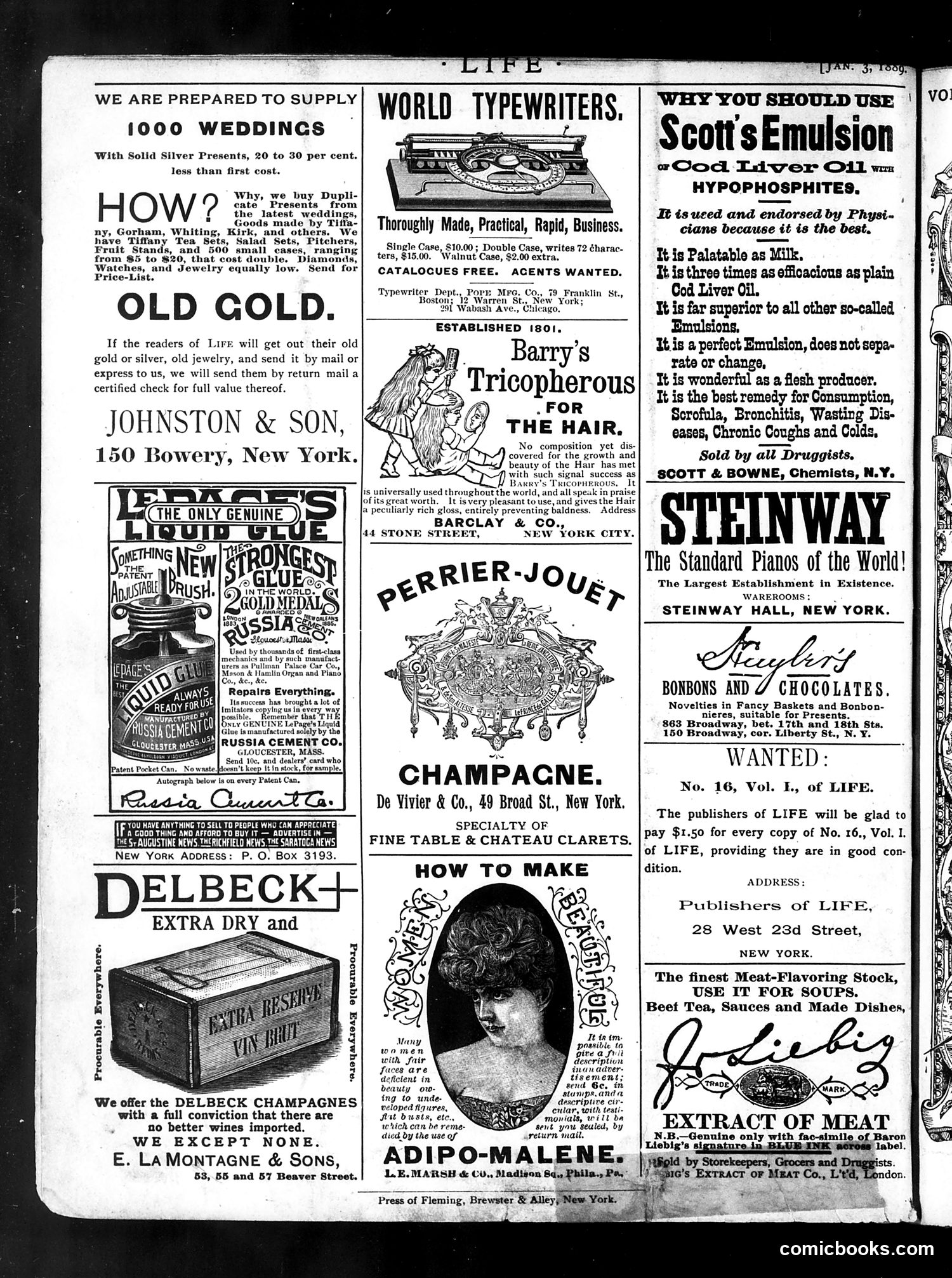 Life — January 3, 1889 — page 16 of 16