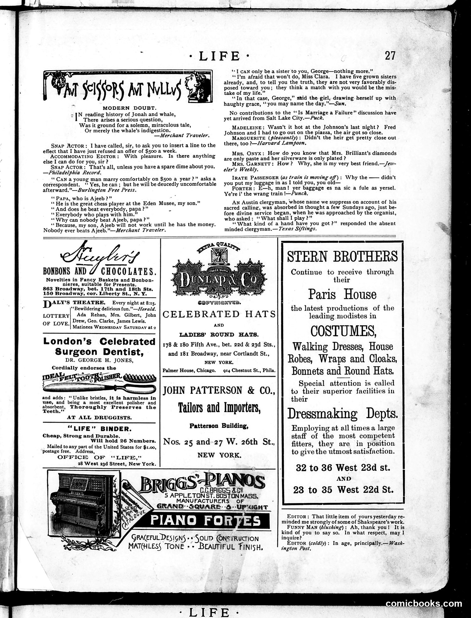 Life — January 10, 1889 — page 13 of 16