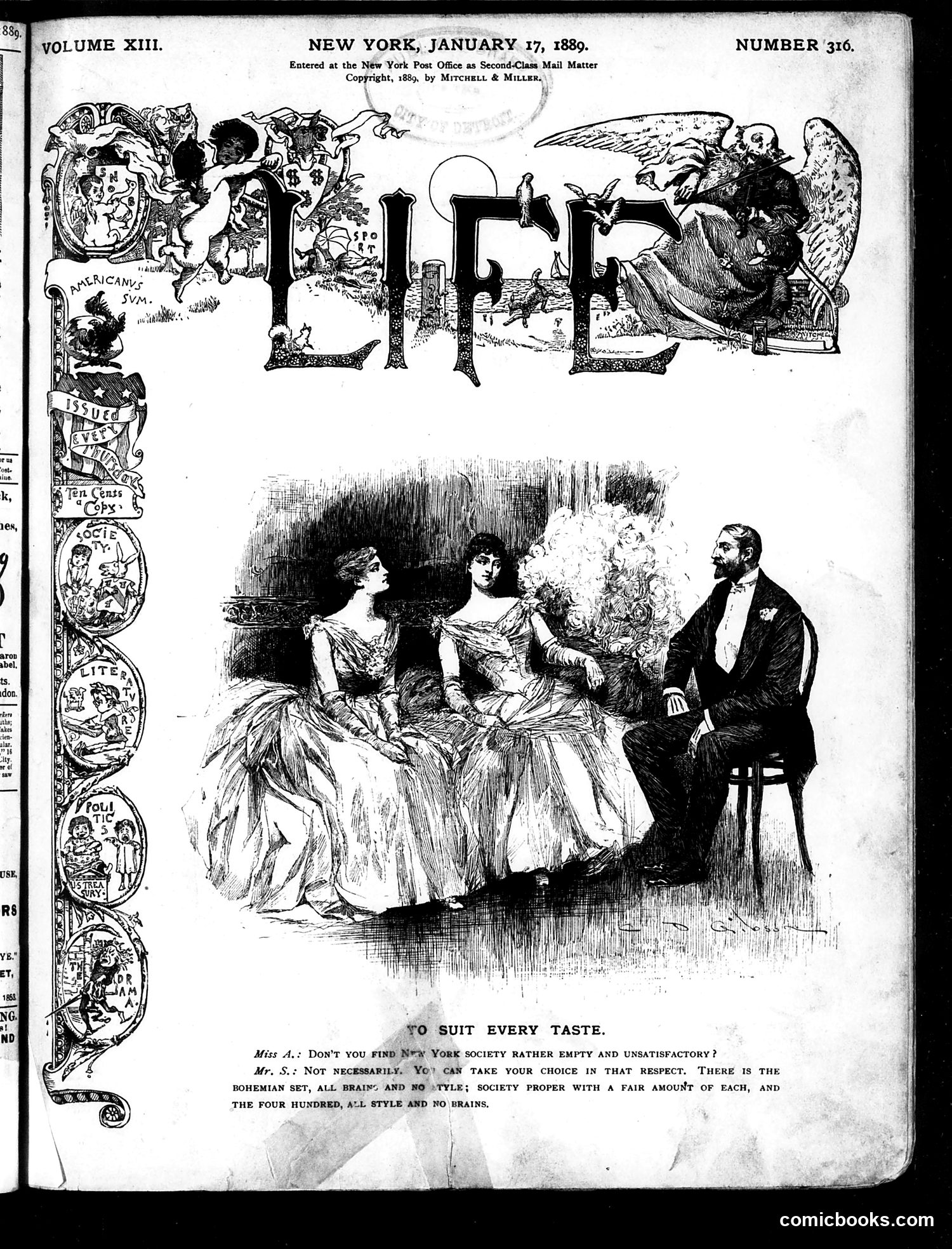 Life — January 17, 1889
