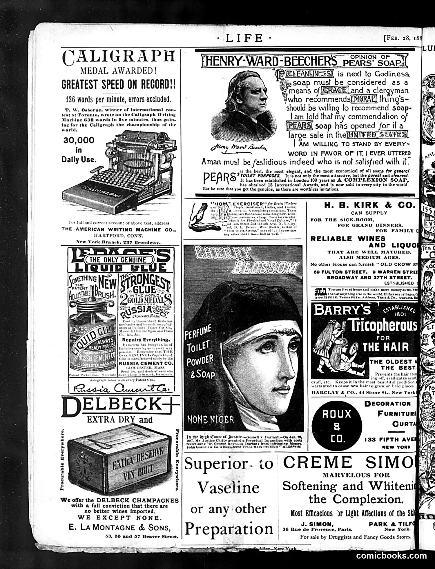 Life — February 28, 1889 — page 22 of 22