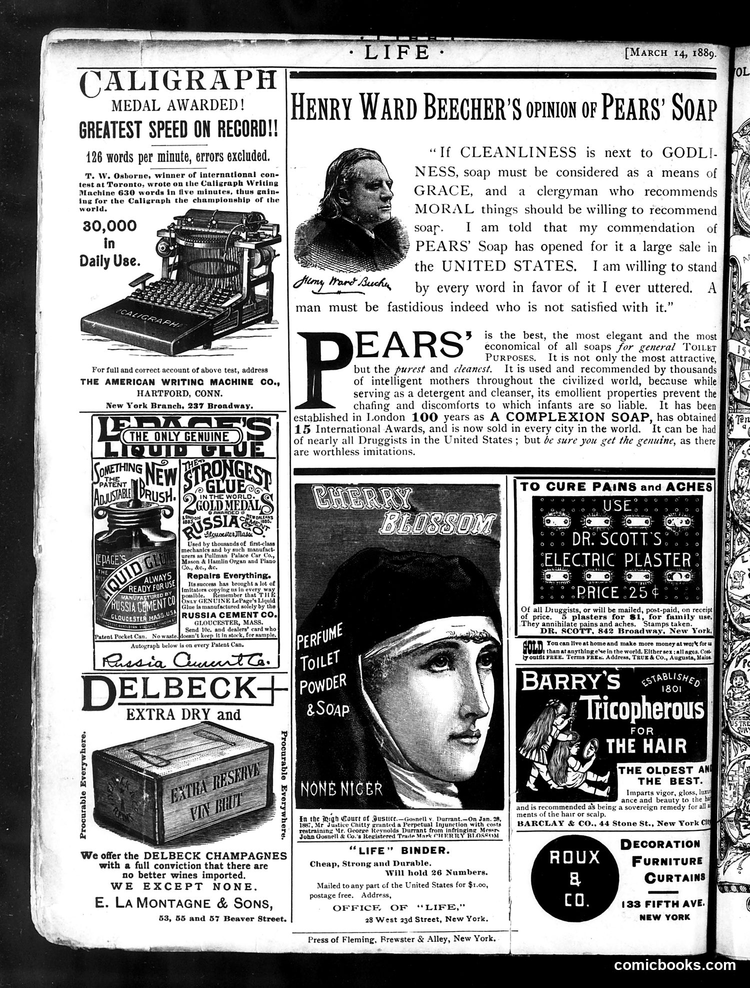 Life — March 14, 1889 — page 20 of 20