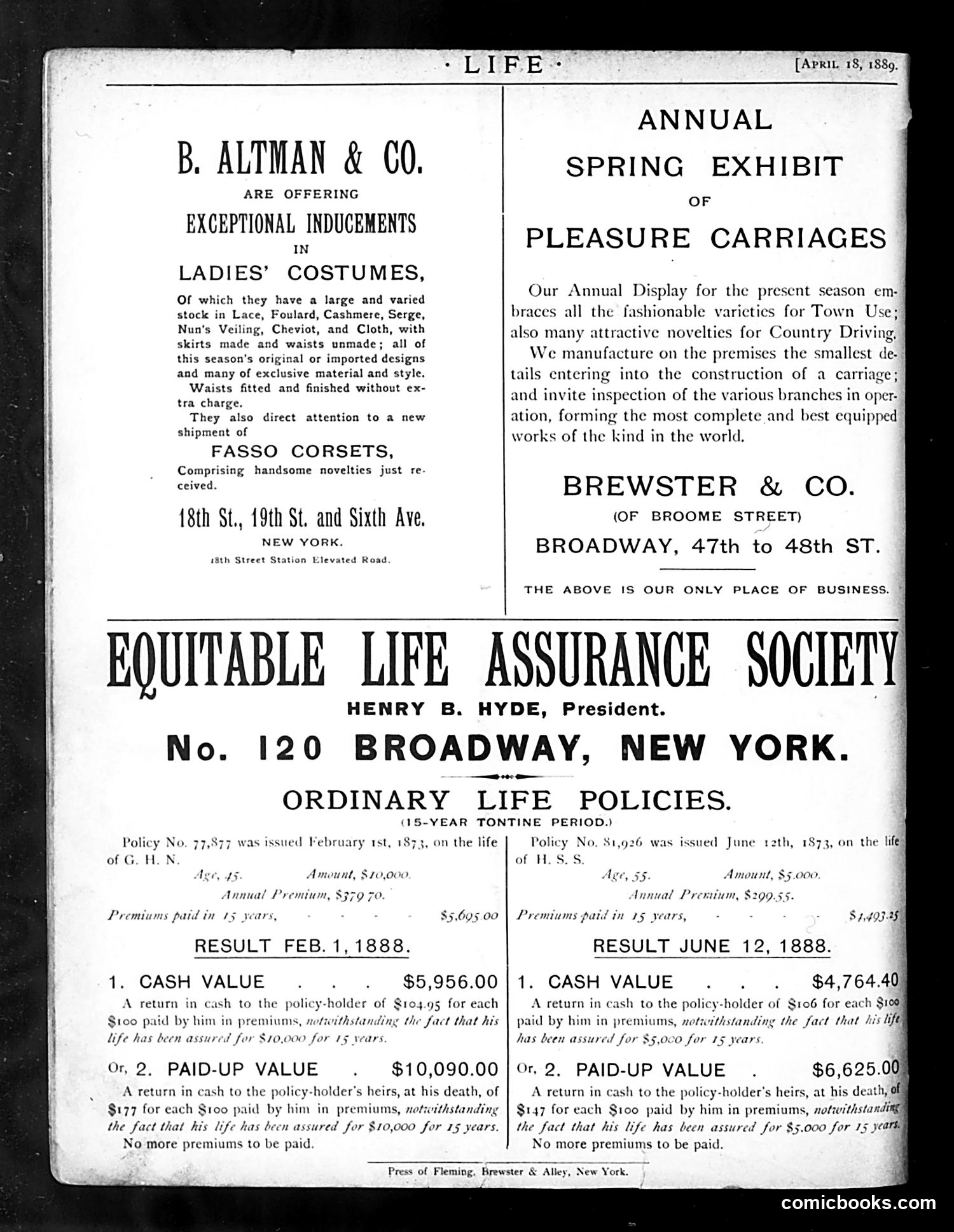 Life — April 18, 1889 — page 20 of 21