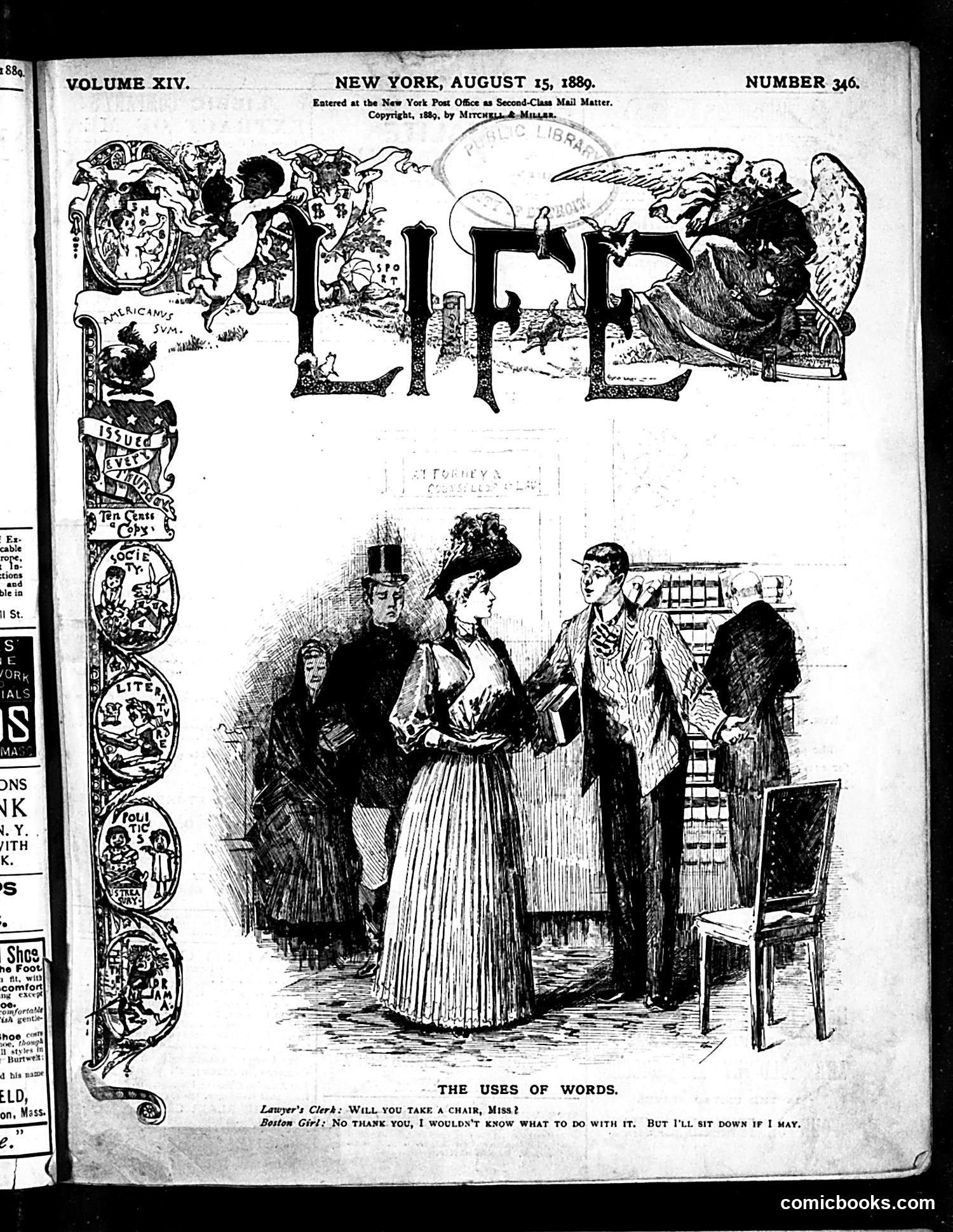 Life — August 15, 1889