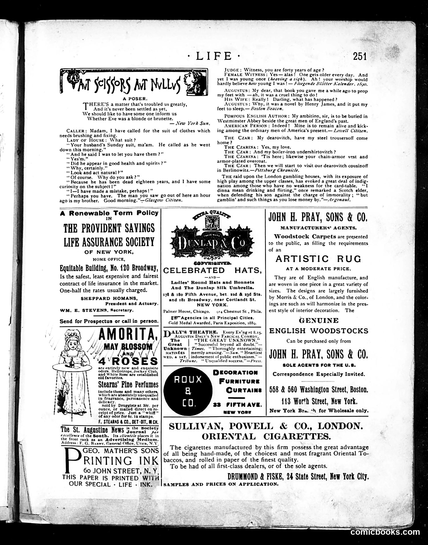 Life — October 31, 1889 — page 13 of 18
