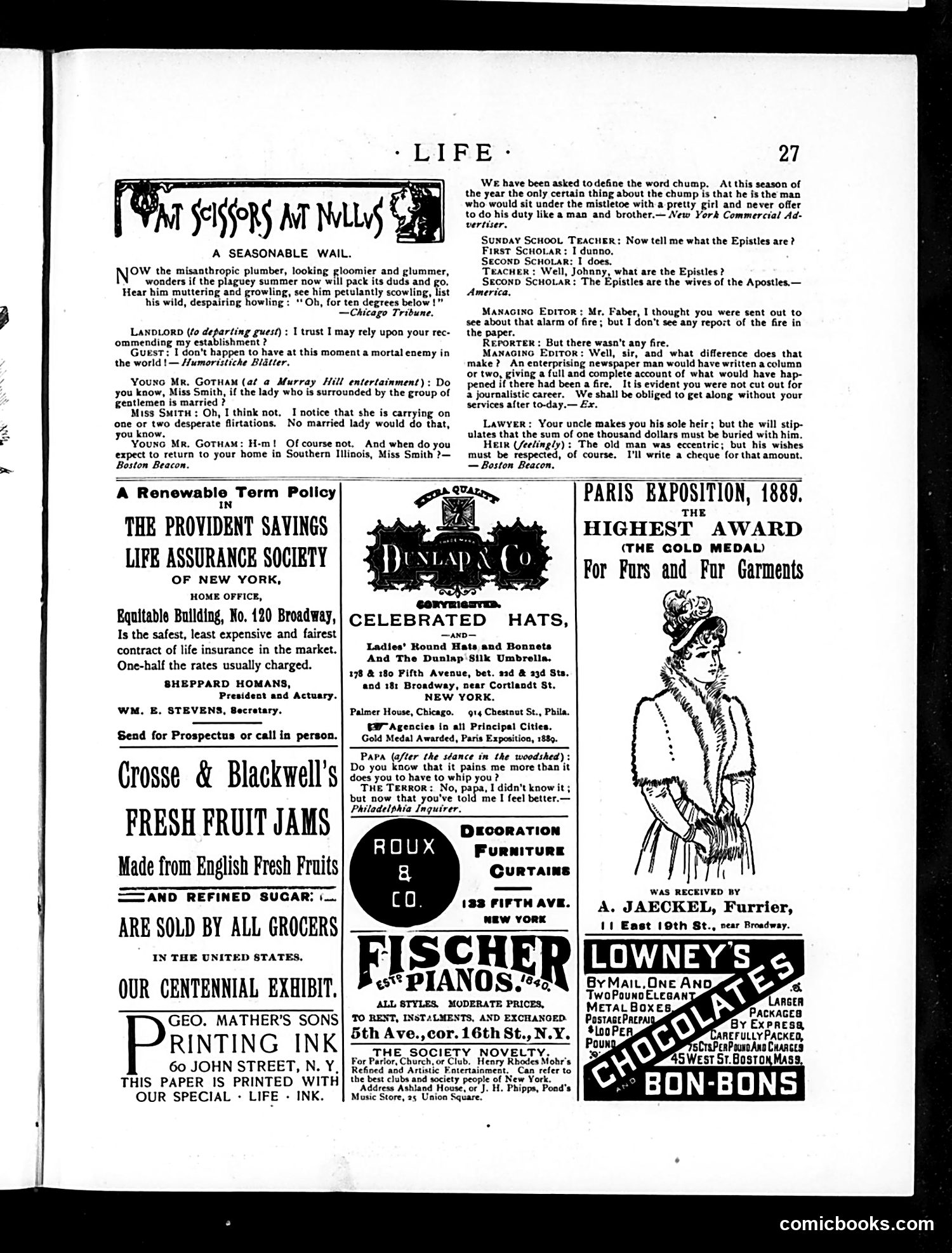Life — January 9, 1890 — page 13 of 18