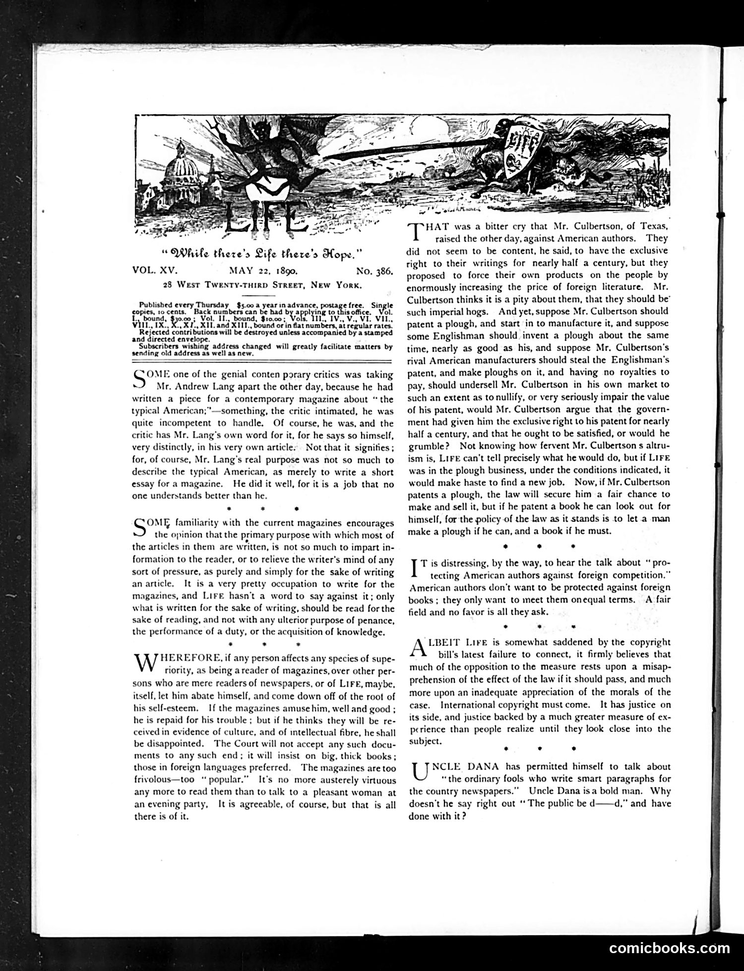 Life — May 22, 1890 — page 4 of 18