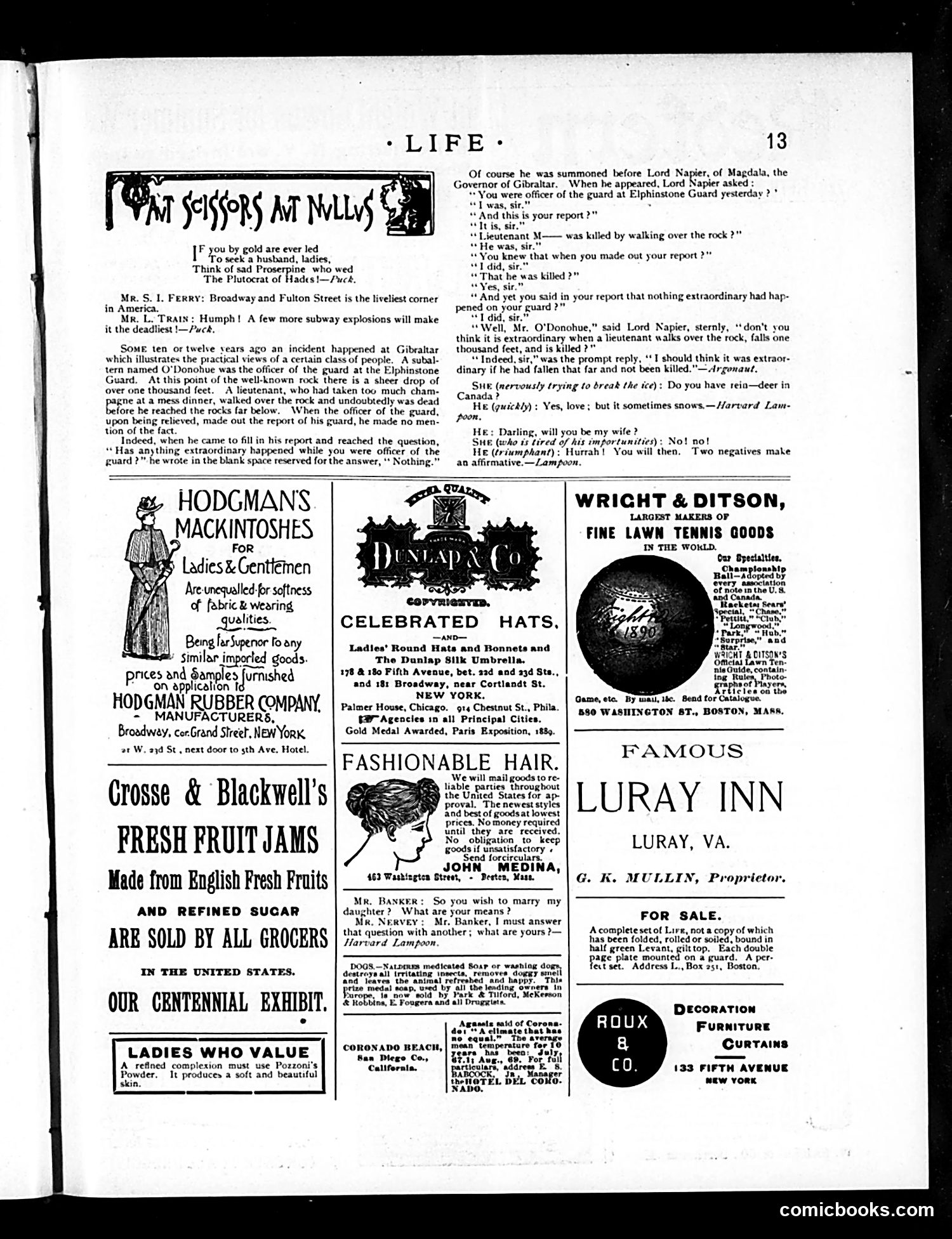 Life — July 10, 1890 — page 13 of 14