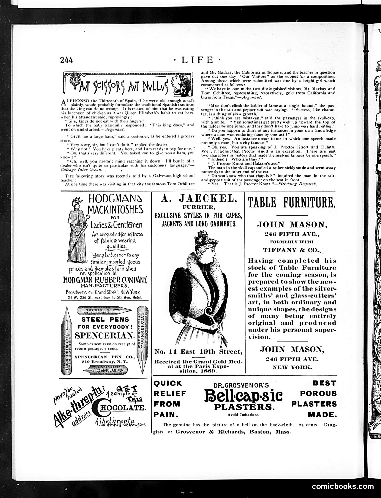Life — October 30, 1890 — page 14 of 14