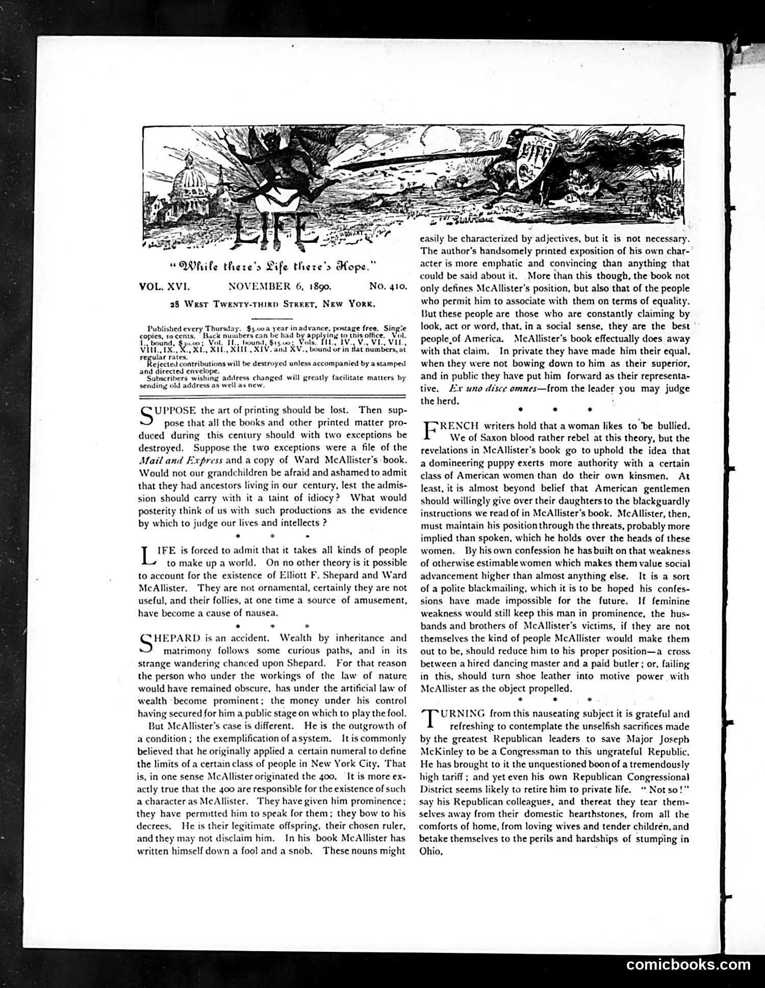 Life — November 6, 1890 — page 4 of 18