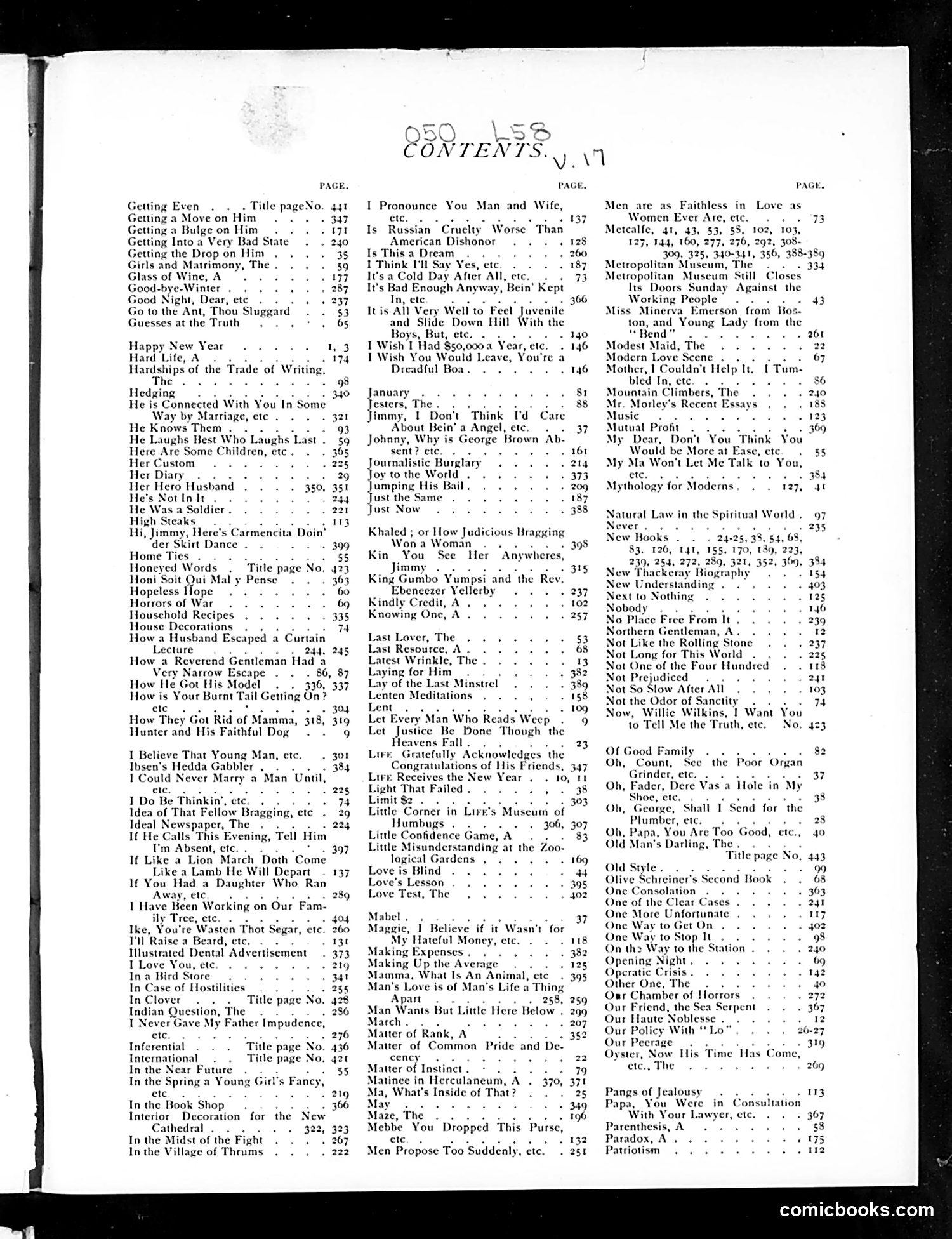 Life — 1891