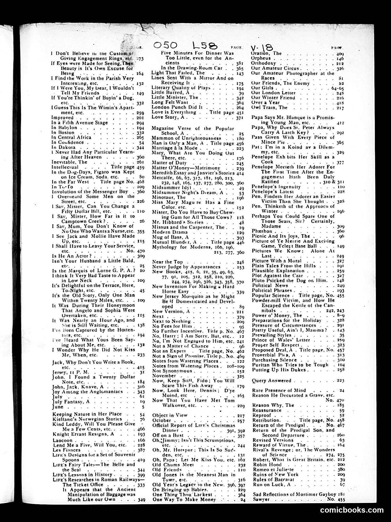 Life — 1891