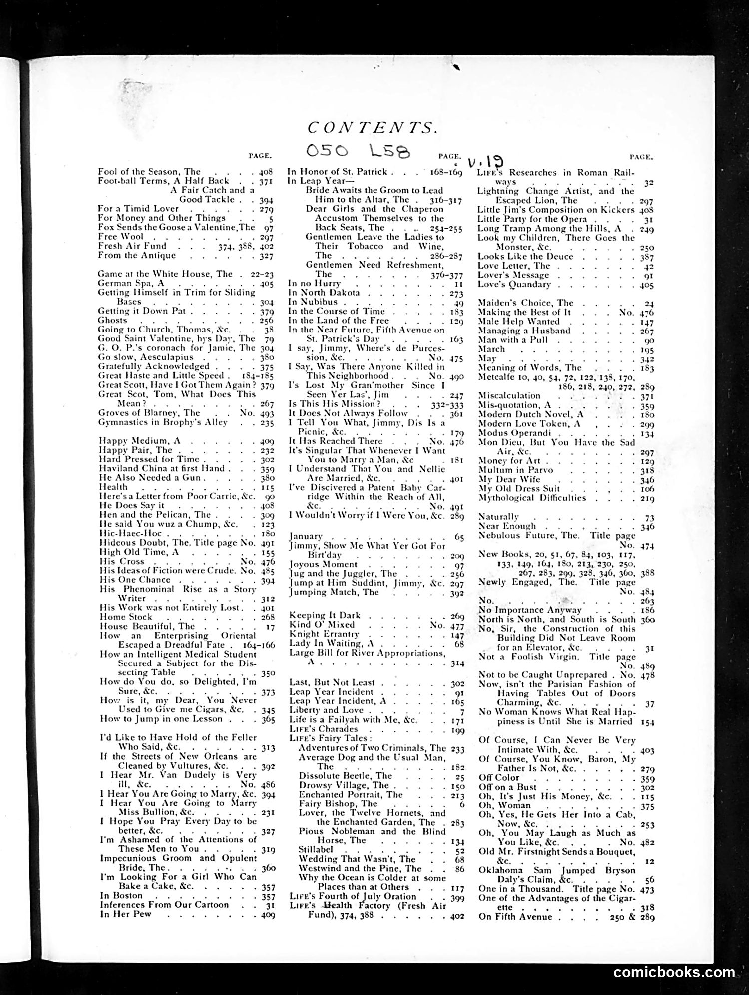 Life — 1892