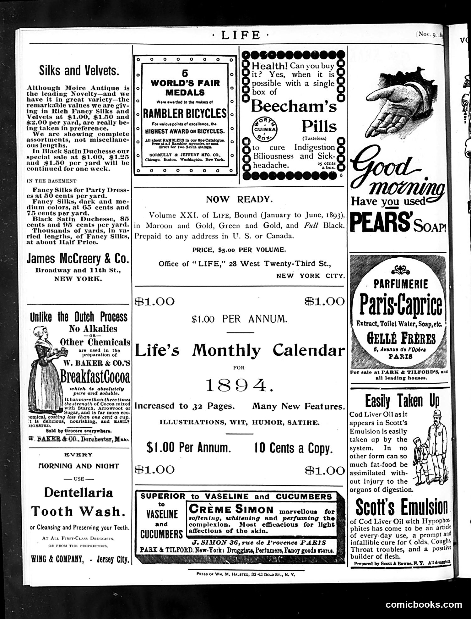 Life — November 9, 1893 — page 18 of 18