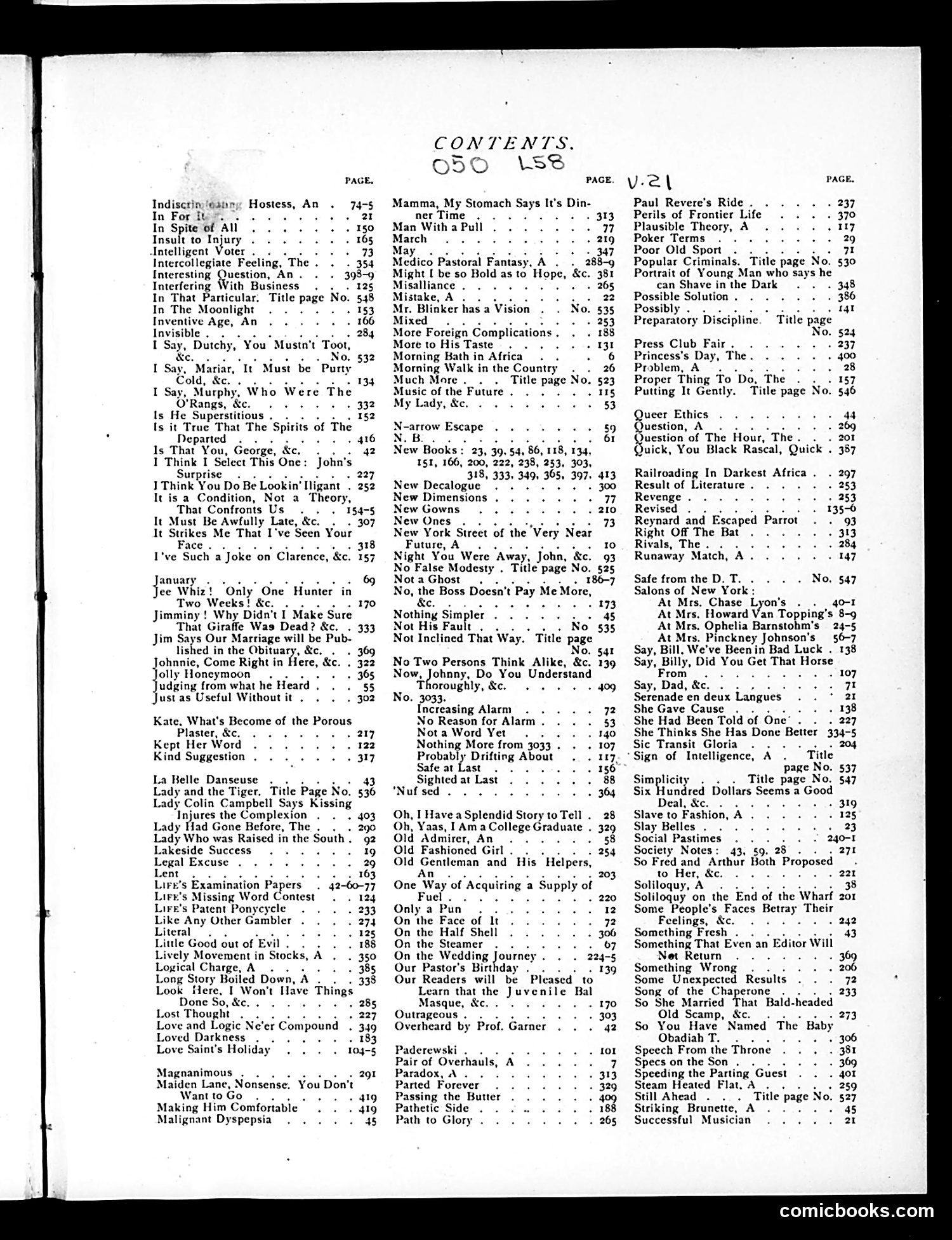 Life — 1893