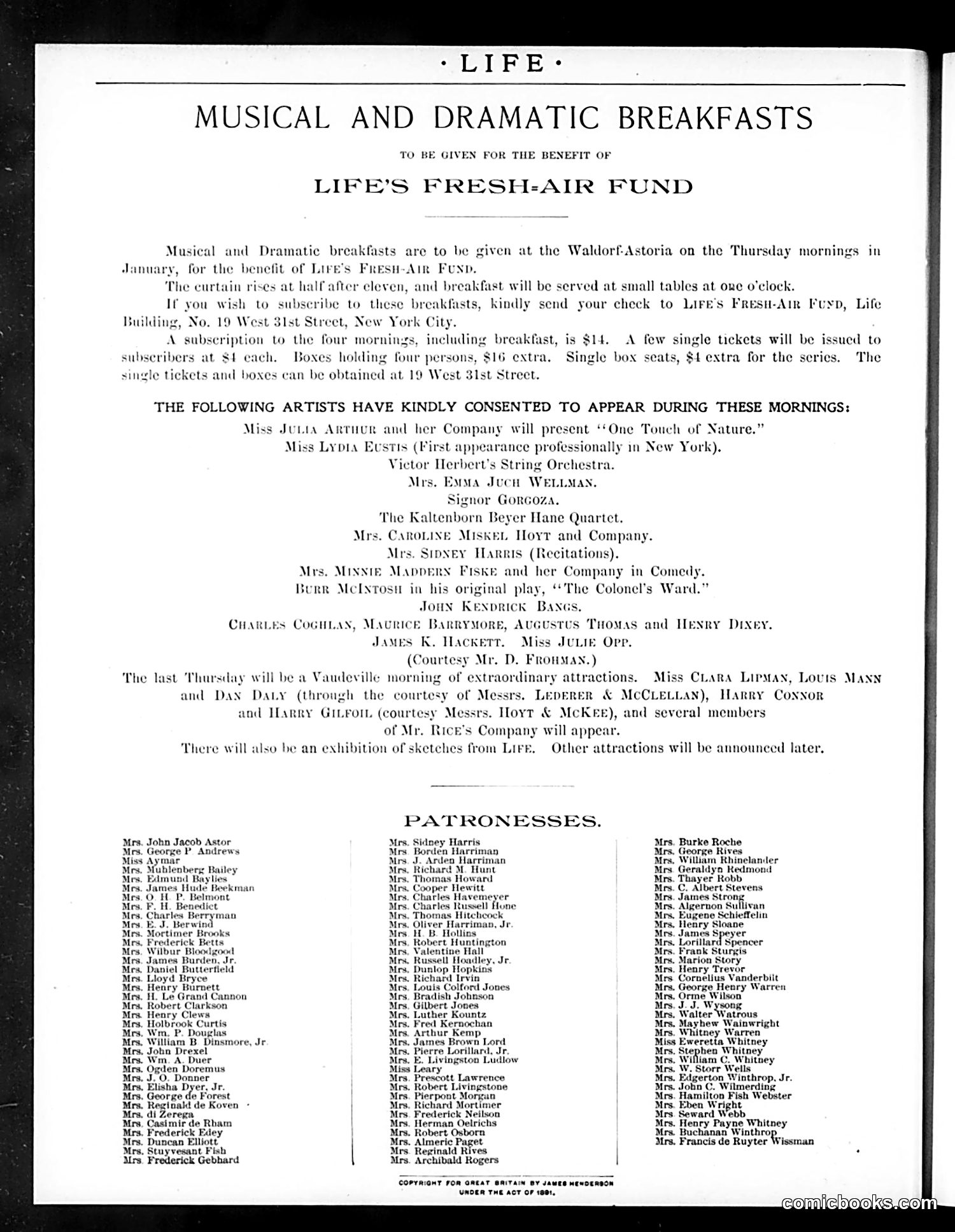 Life — January 13, 1898 — page 2 of 20