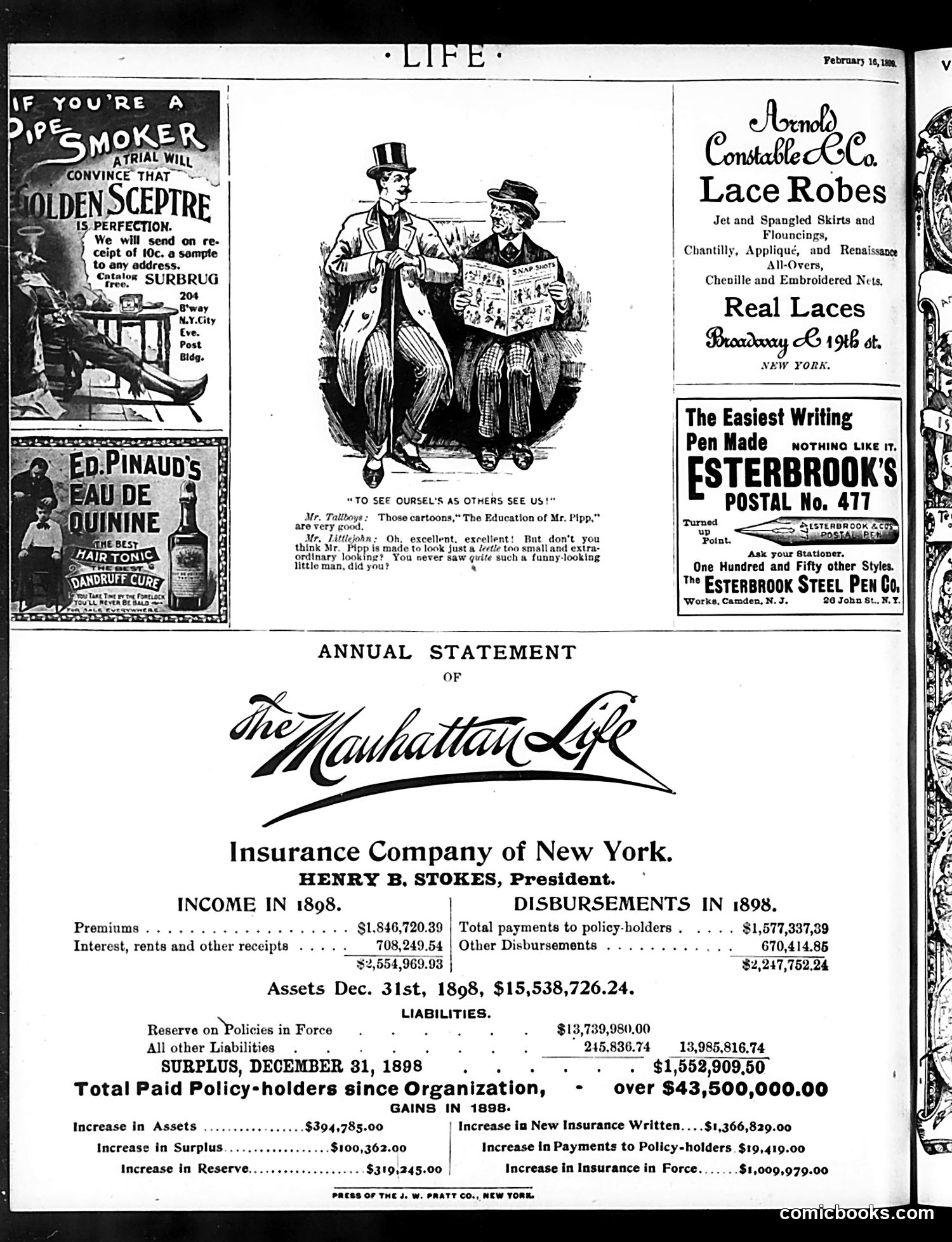 Life — February 16, 1899 — page 20 of 20