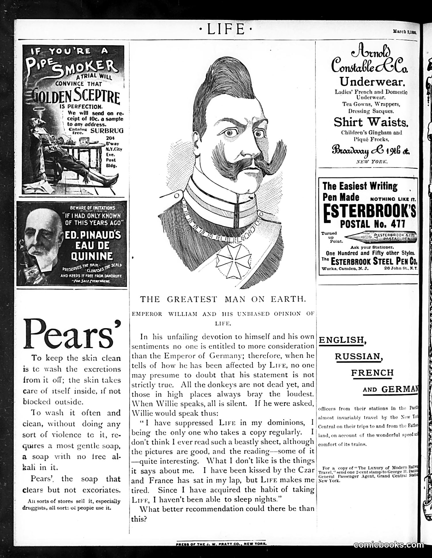 Life — March 2, 1899 — page 20 of 20