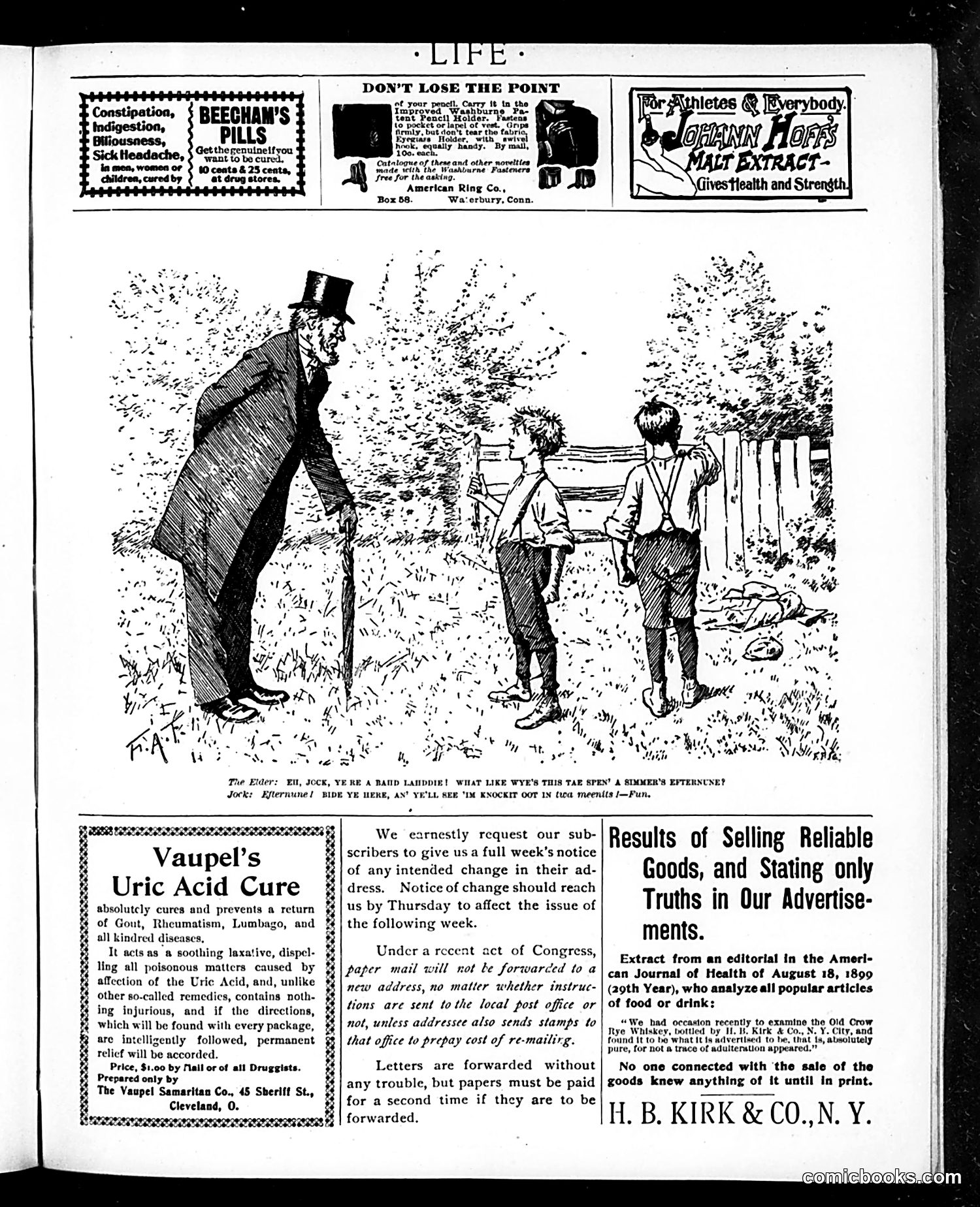 Life — November 9, 1899 — page 19 of 20