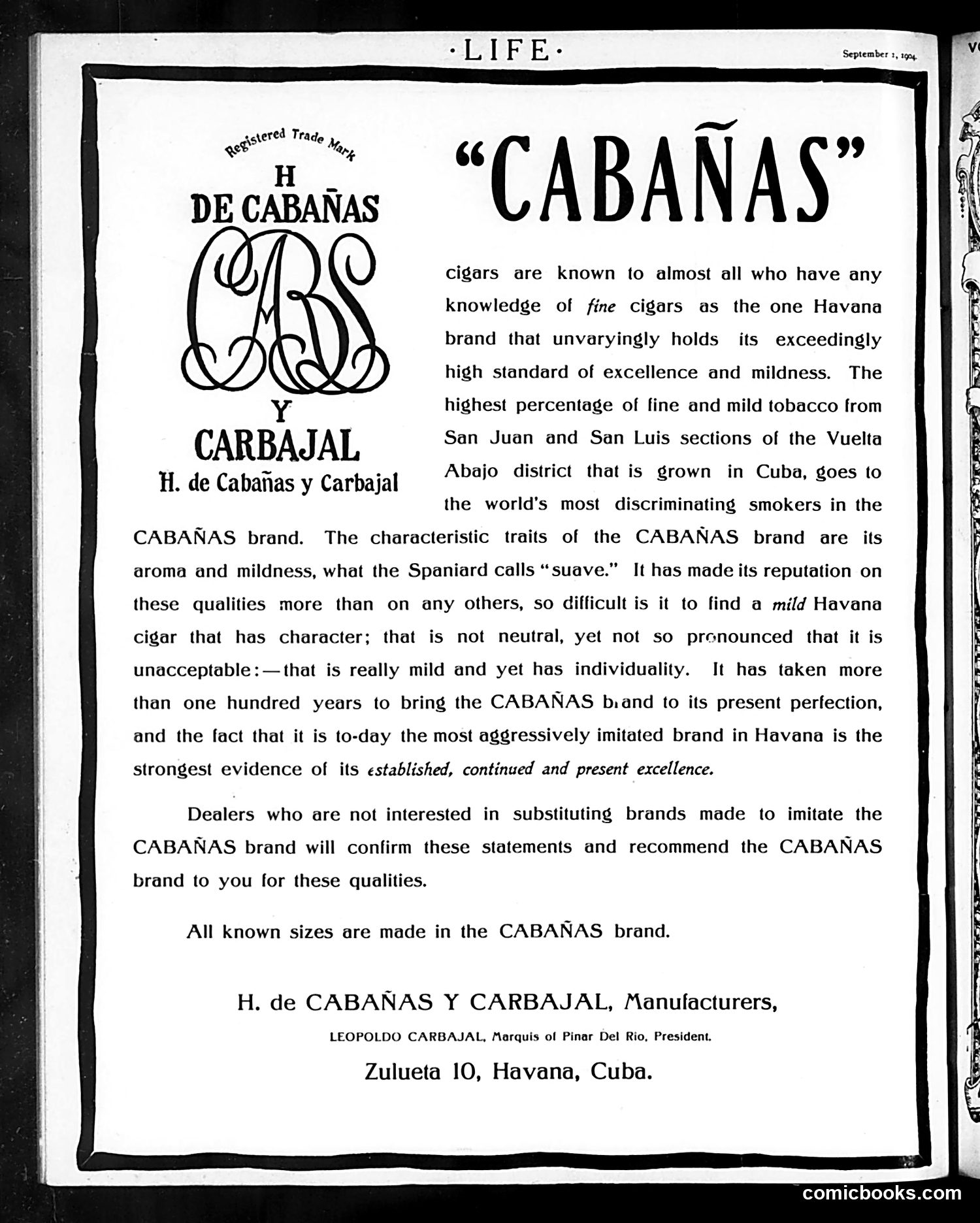Life — September 1, 1904 — page 38 of 38
