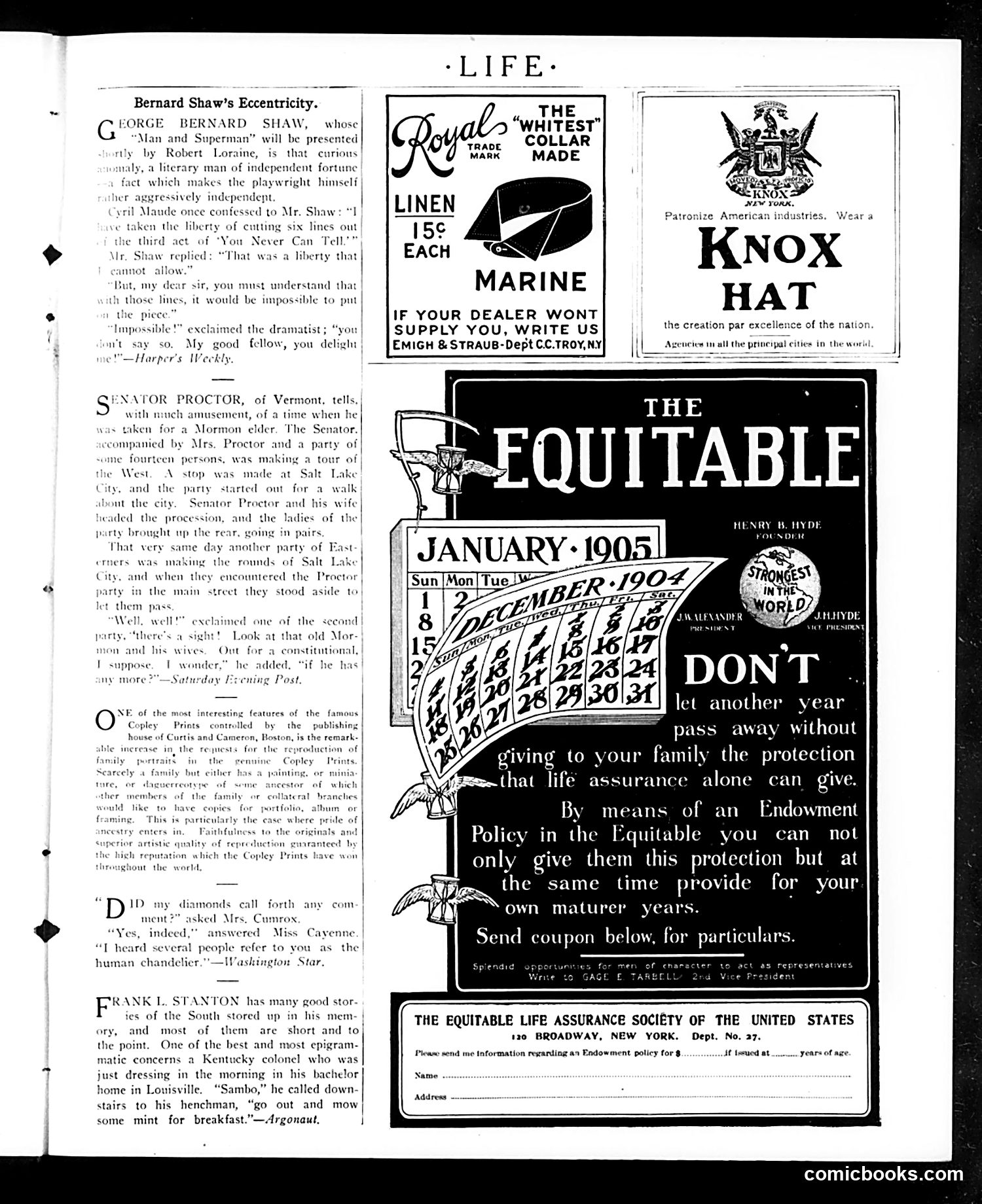 Life — January 19, 1905 — page 33 of 38