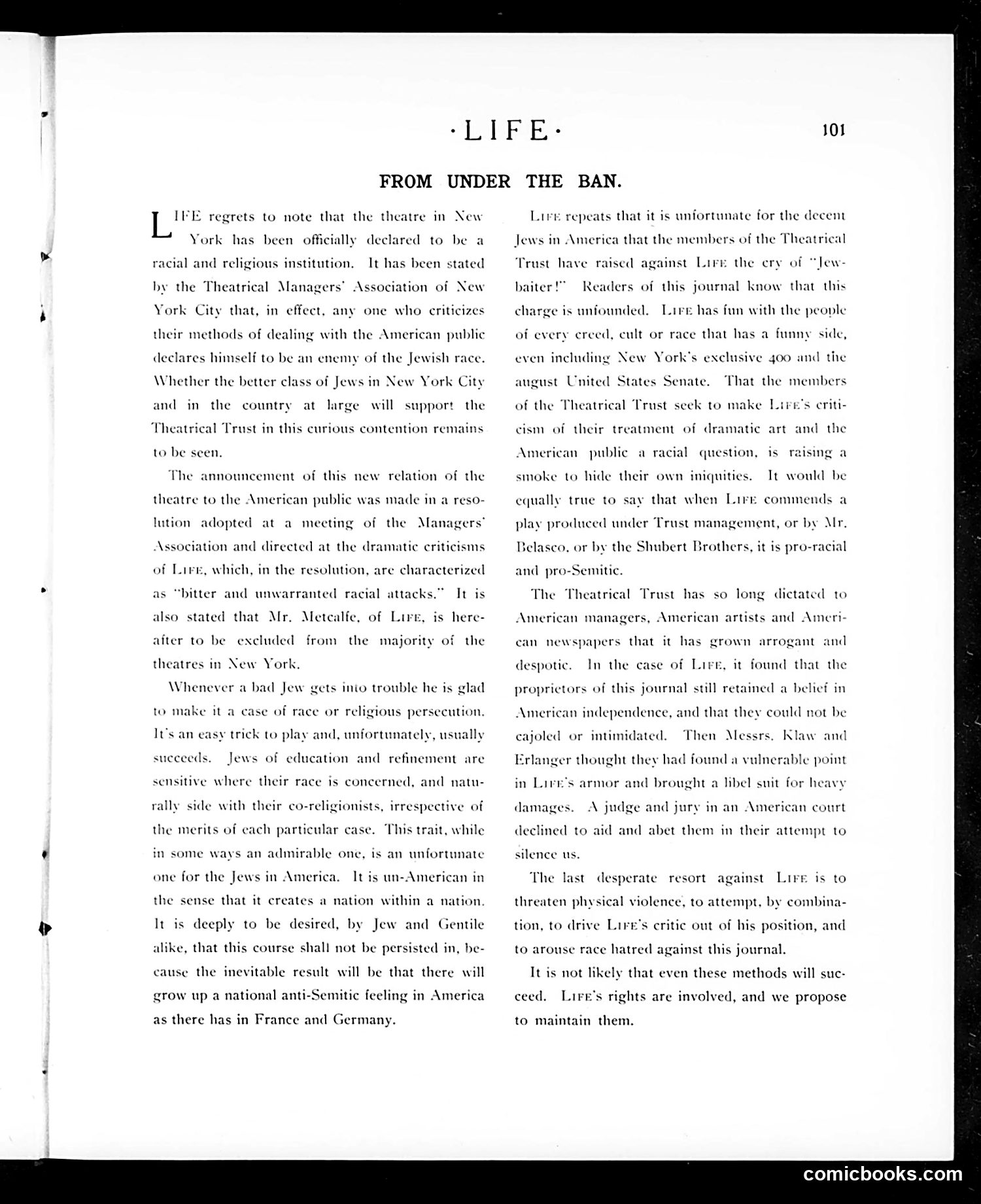 Life — January 26, 1905 — page 9 of 22