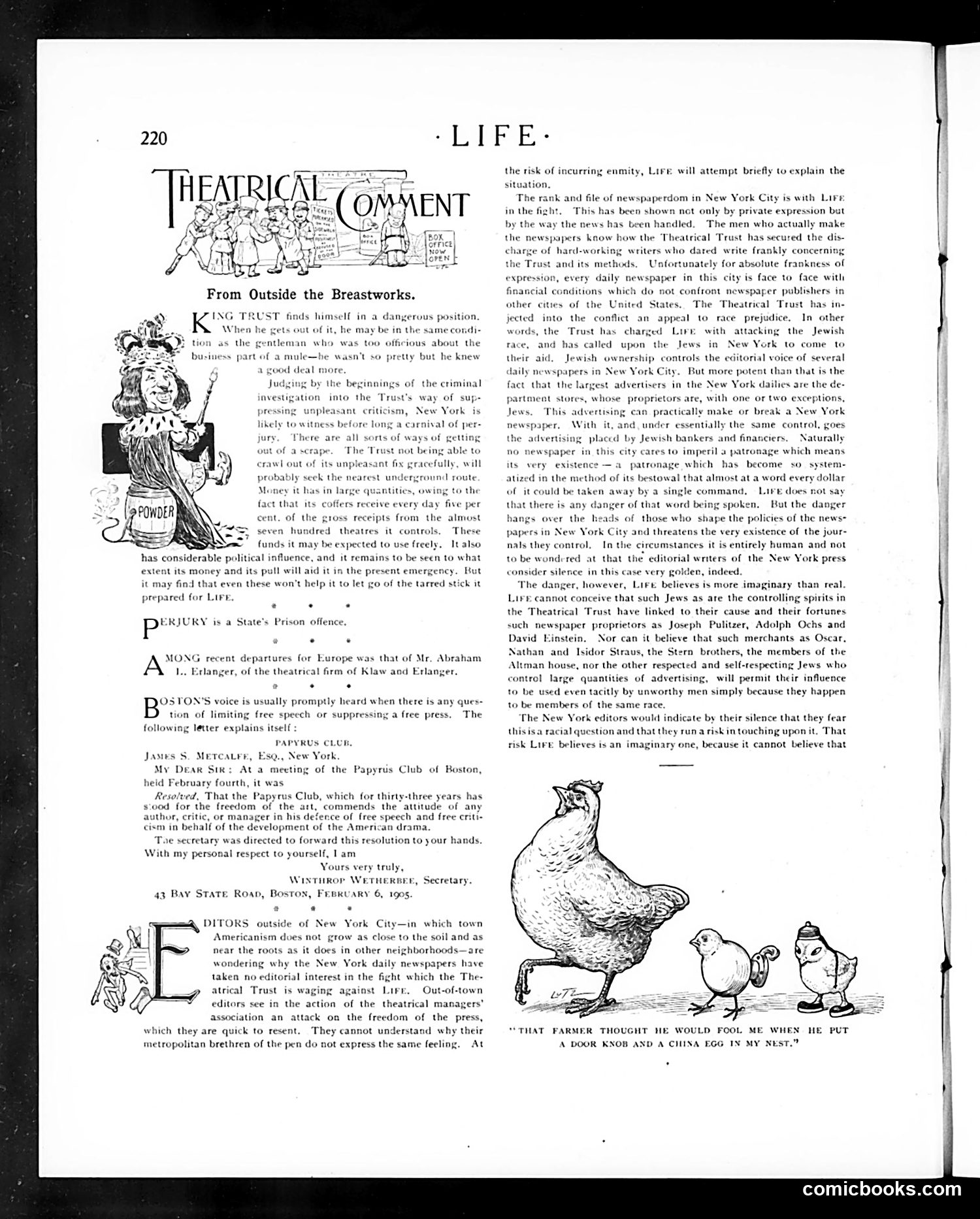 Life — February 23, 1905 — page 12 of 22