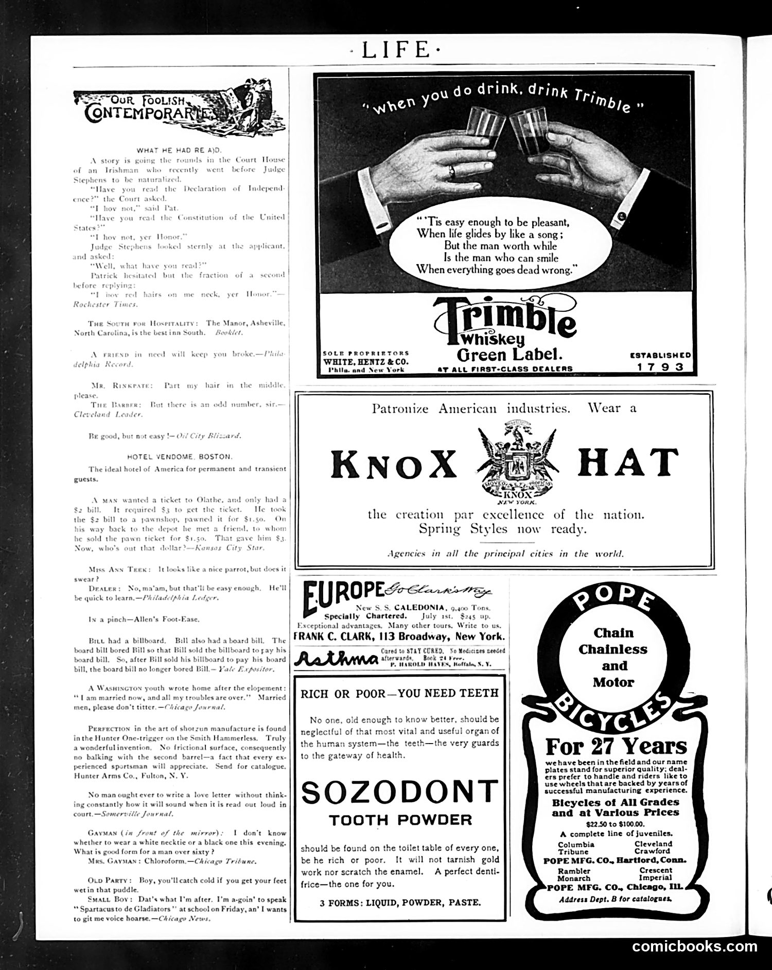 Life — March 23, 1905 — page 18 of 22