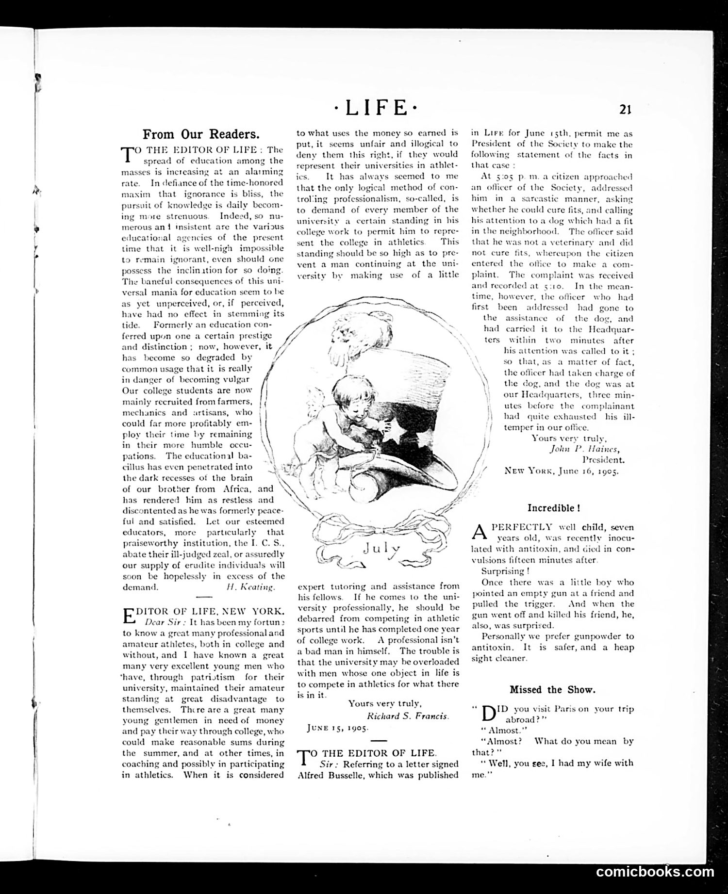 Life — July 6, 1905 — page 21 of 44