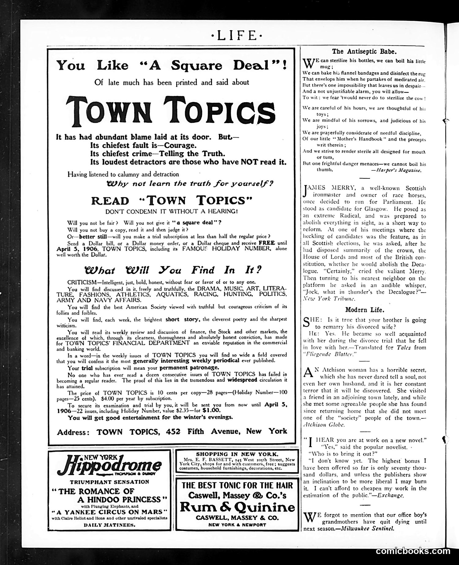 Life — November 9, 1905 — page 22 of 26