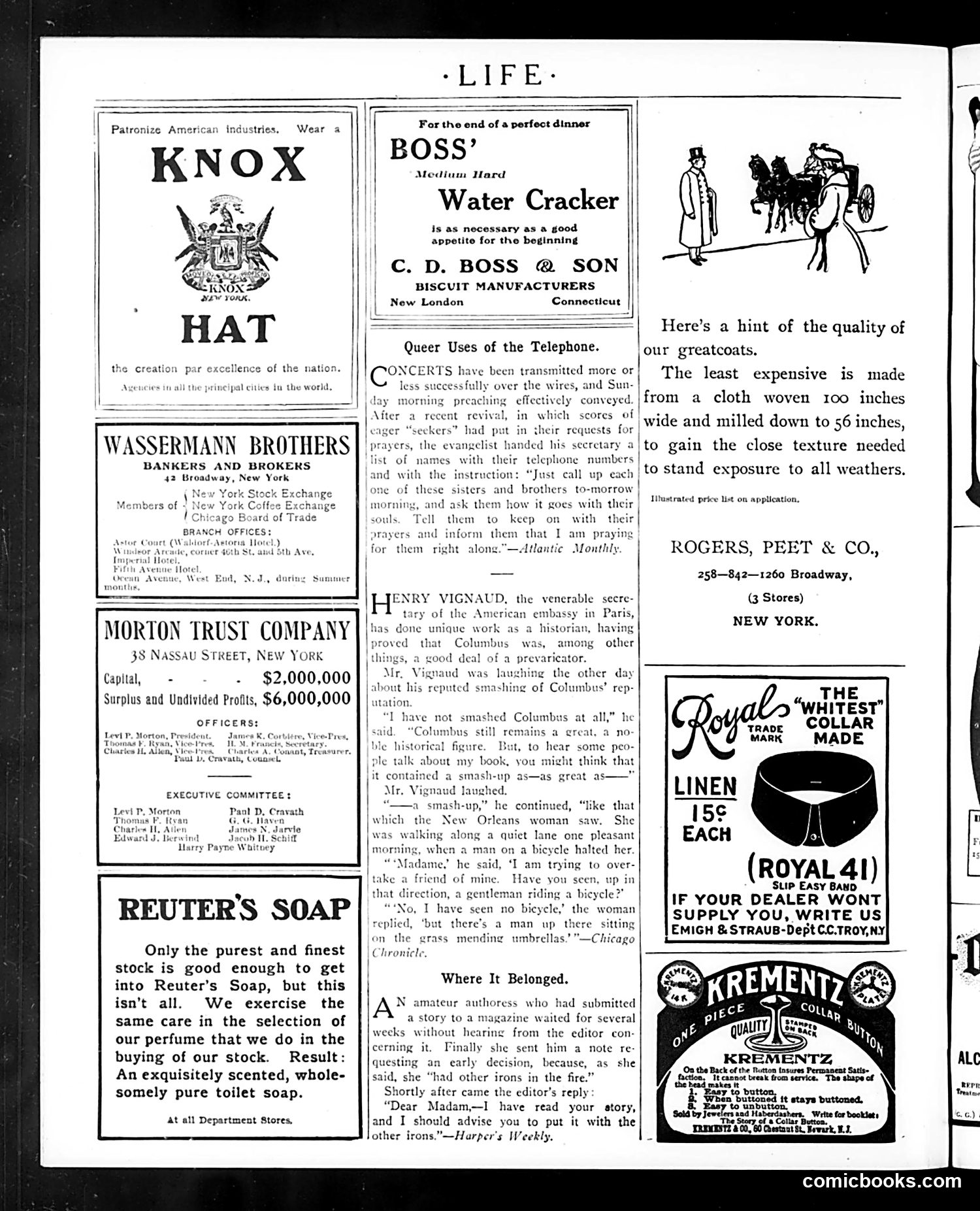 Life — November 23, 1905 — page 20 of 22