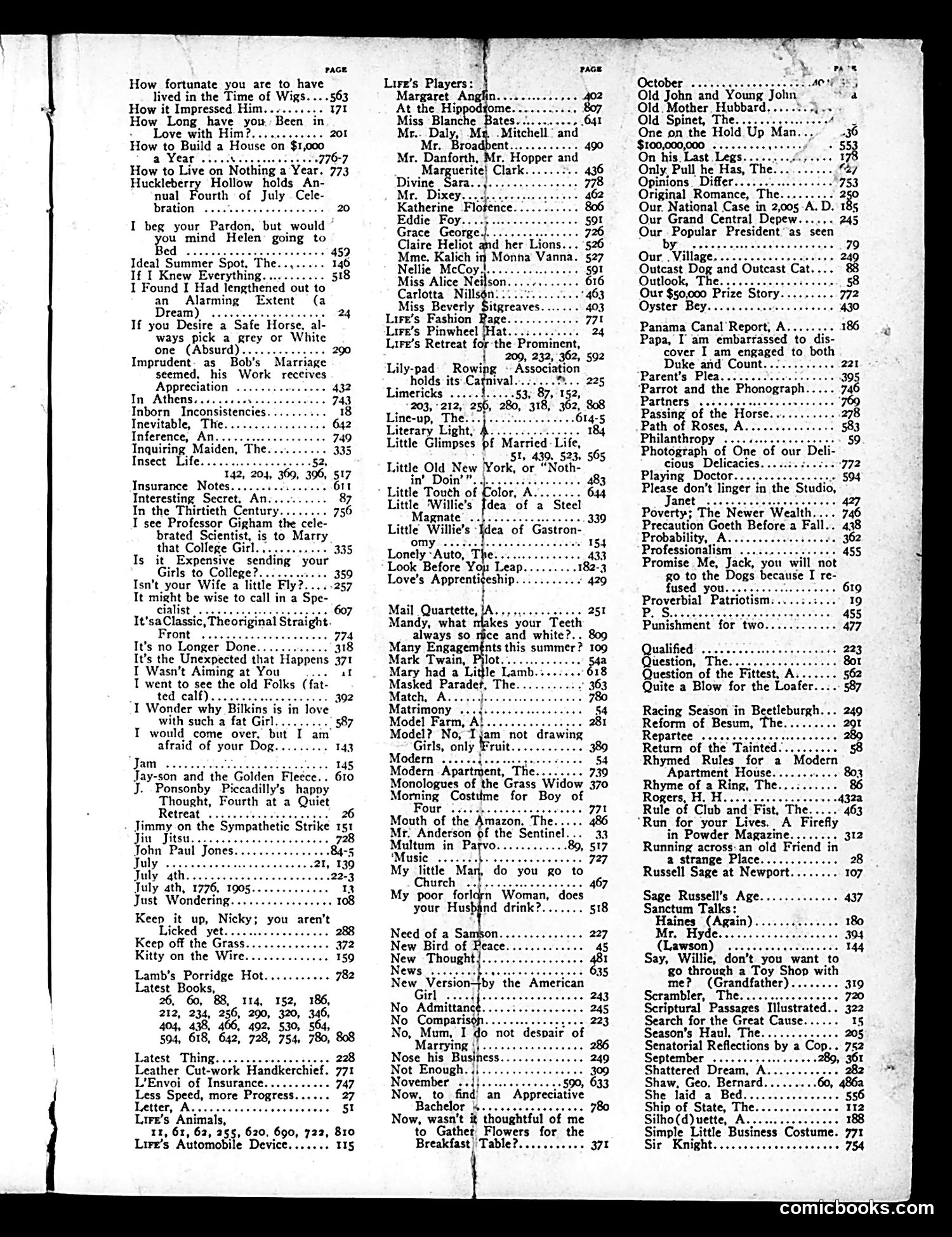 Life — 1905