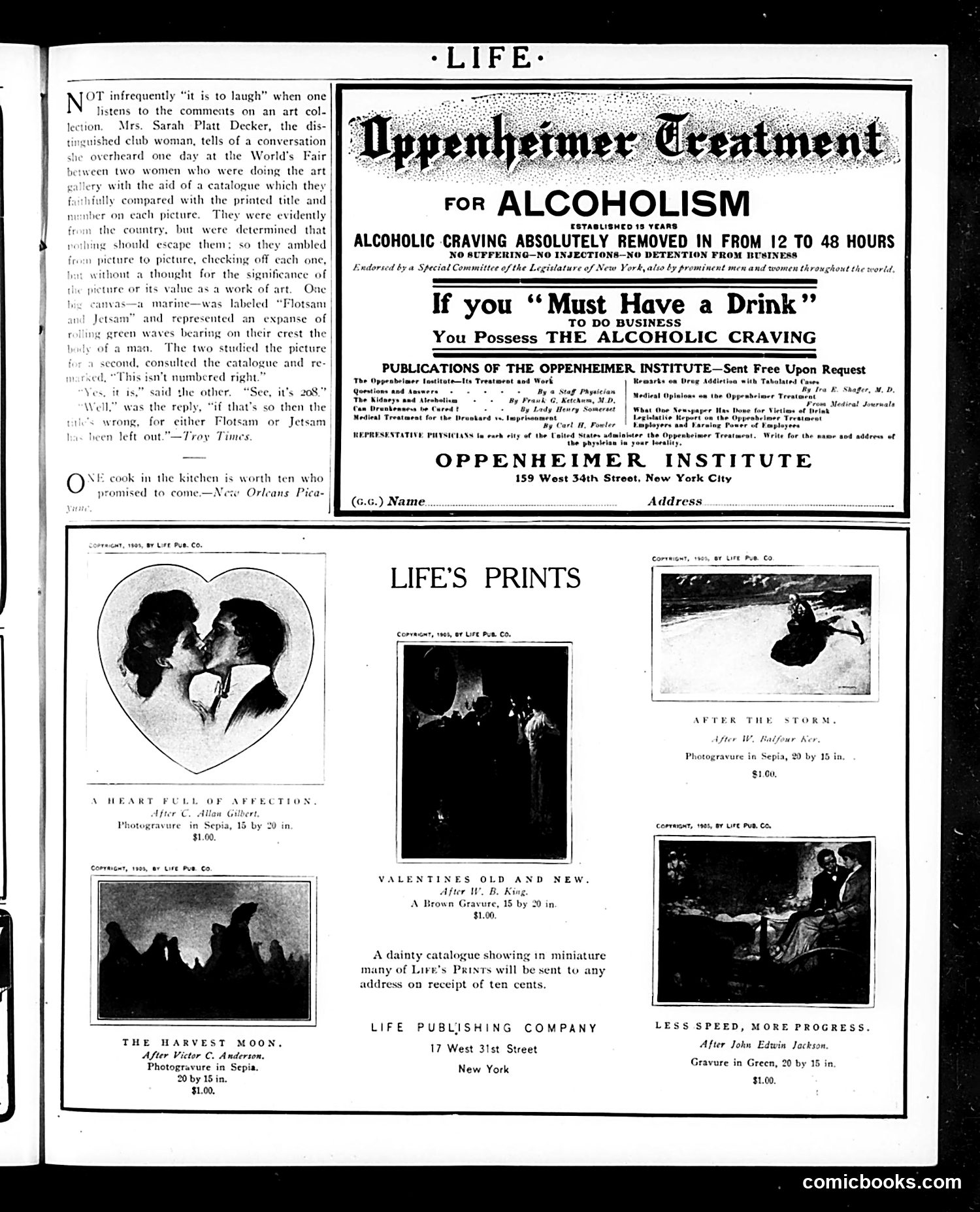 Life — January 18, 1906 — page 25 of 28