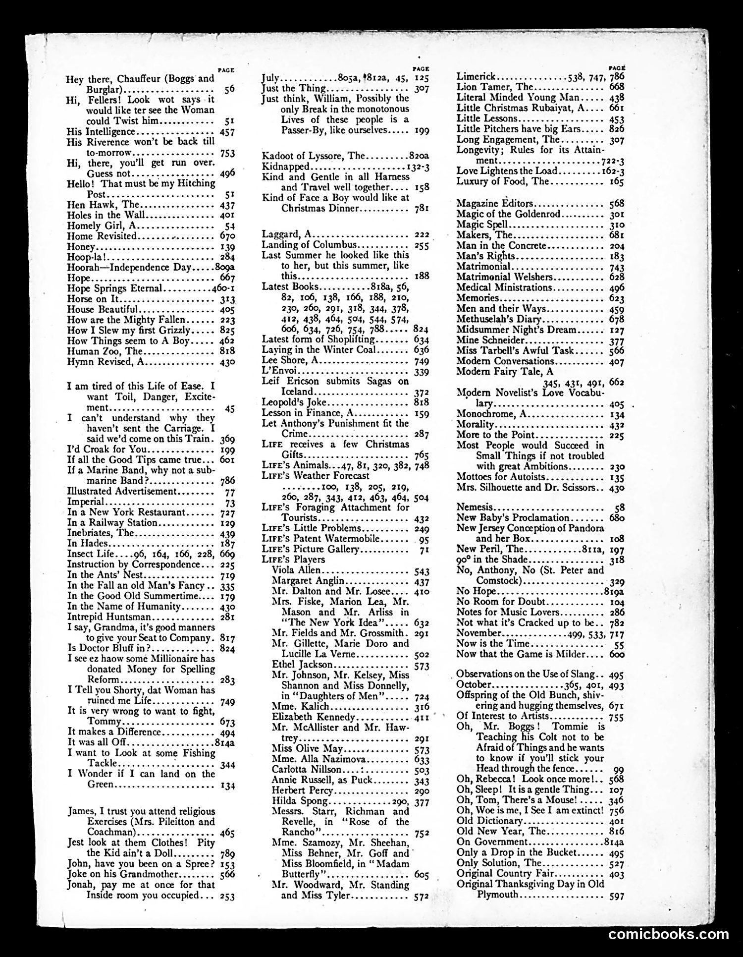 Life — 1906